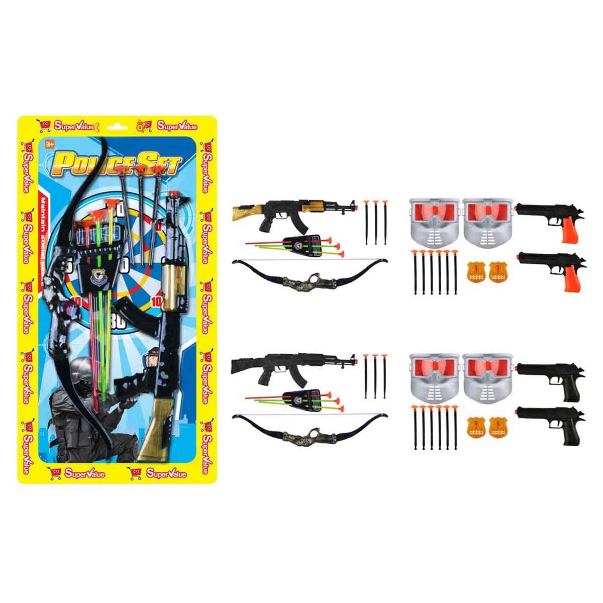 Power Joy Supervalue Police Assorted Play Set Boys, 3-4 Years