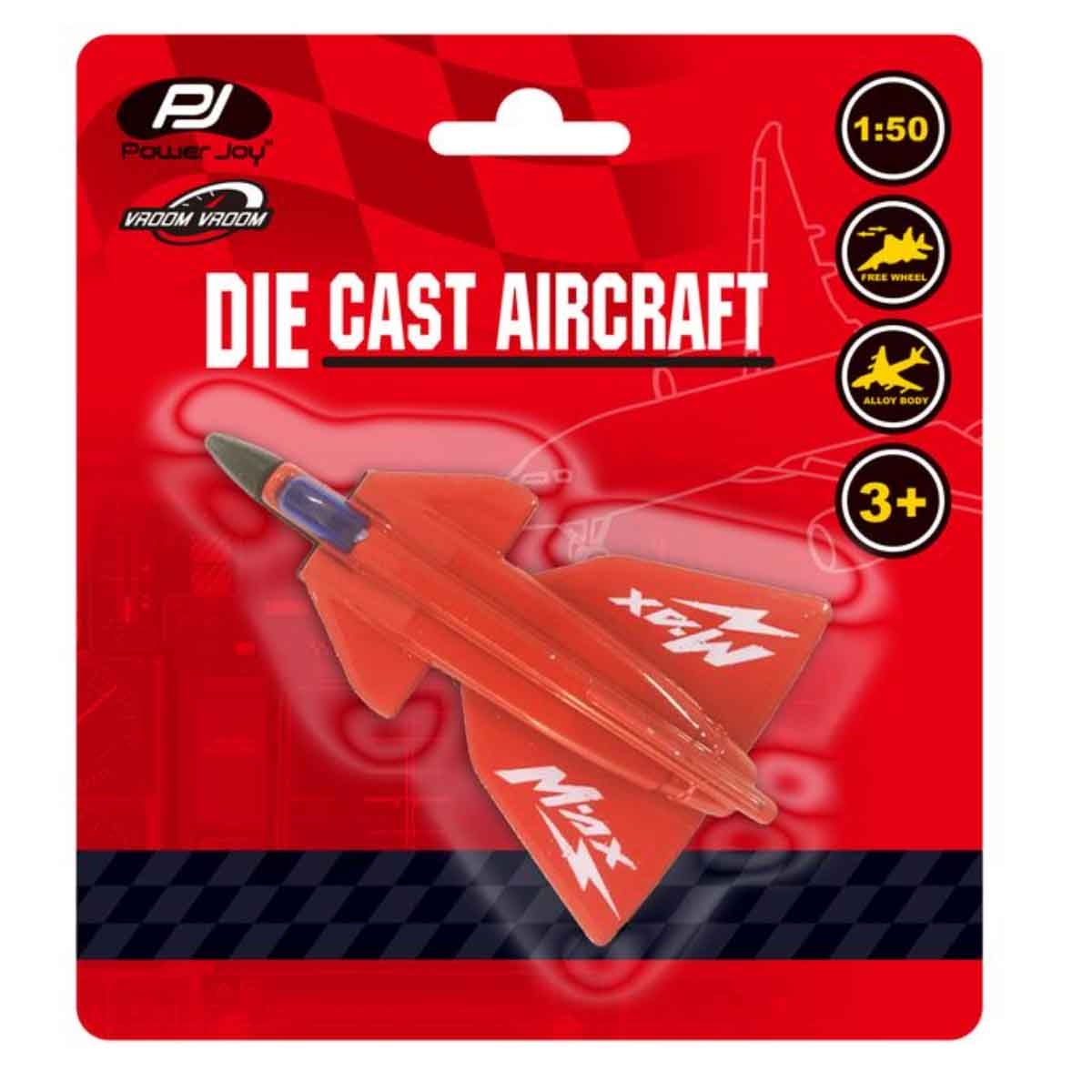 Power Joy Vroom Vroom Diecast Assorted Aircraft Unisex, 3-4 Years