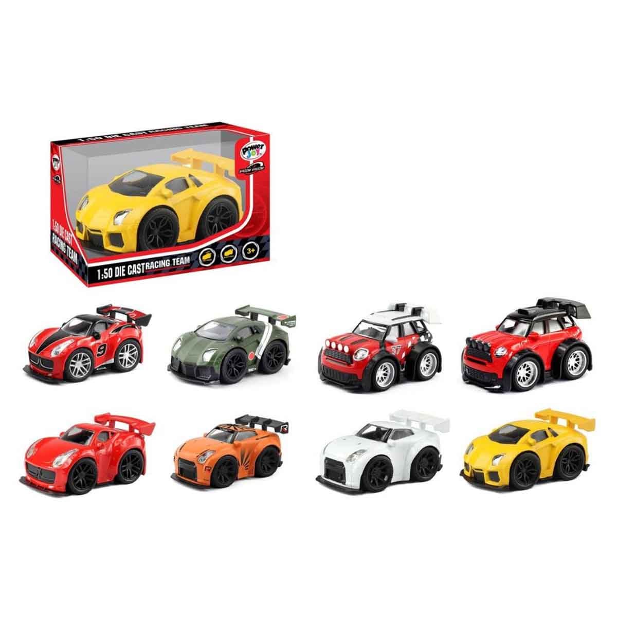 Power Joy 1:50 Diecast Assorted Racing Team Car Unisex, 3-4 Years