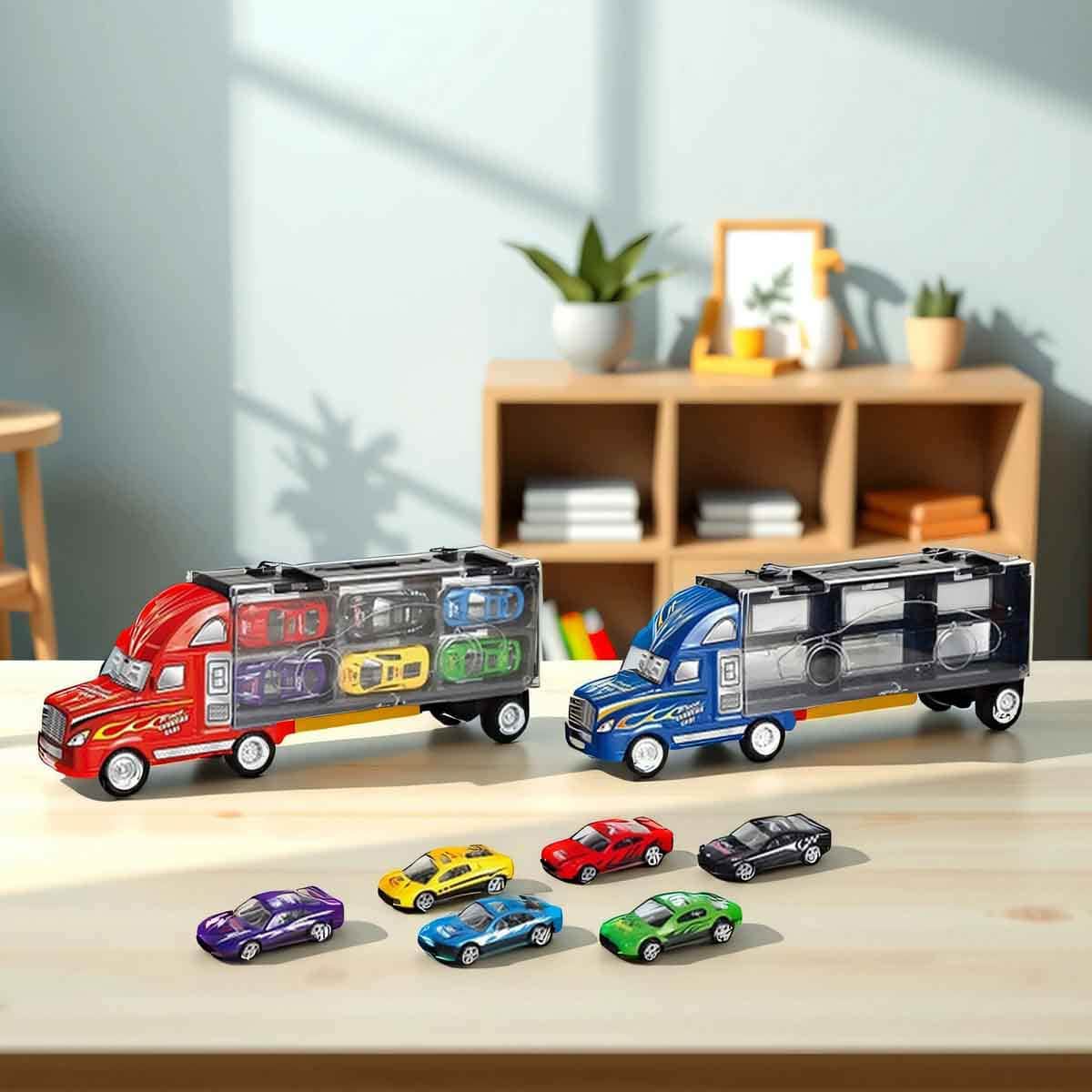 Power Joy Vroom Trucky Die Cast Vehicle Set Boys, 3-4 Years