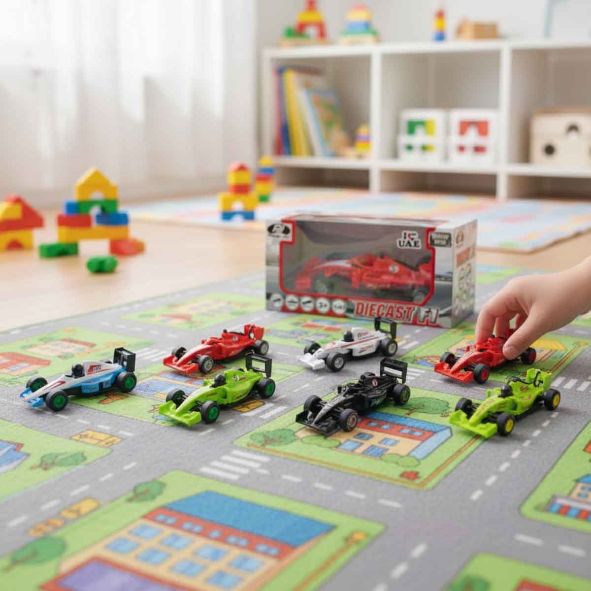 Power Joy Vroom Vroom 1:43 Diecast Assorted F1 Car Unisex, 3-4 Years