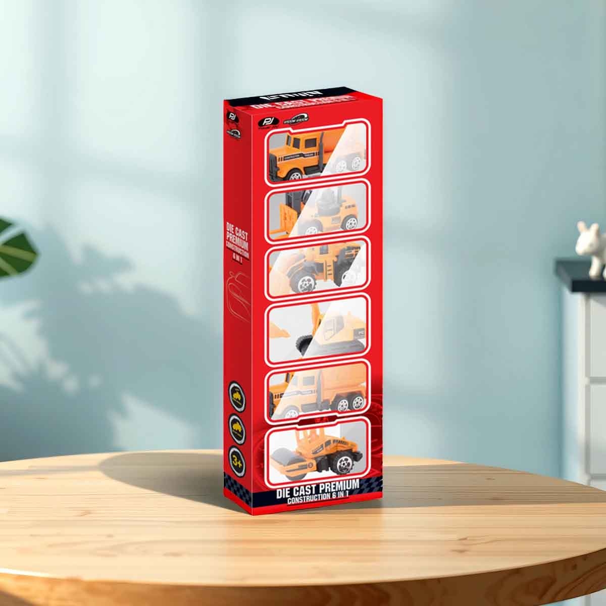 باور جوي فـروم فـروم مركبات إنشائية معدنية فاخرة للأولاد، عمر 3-4 سنوات، مجموعة من 6