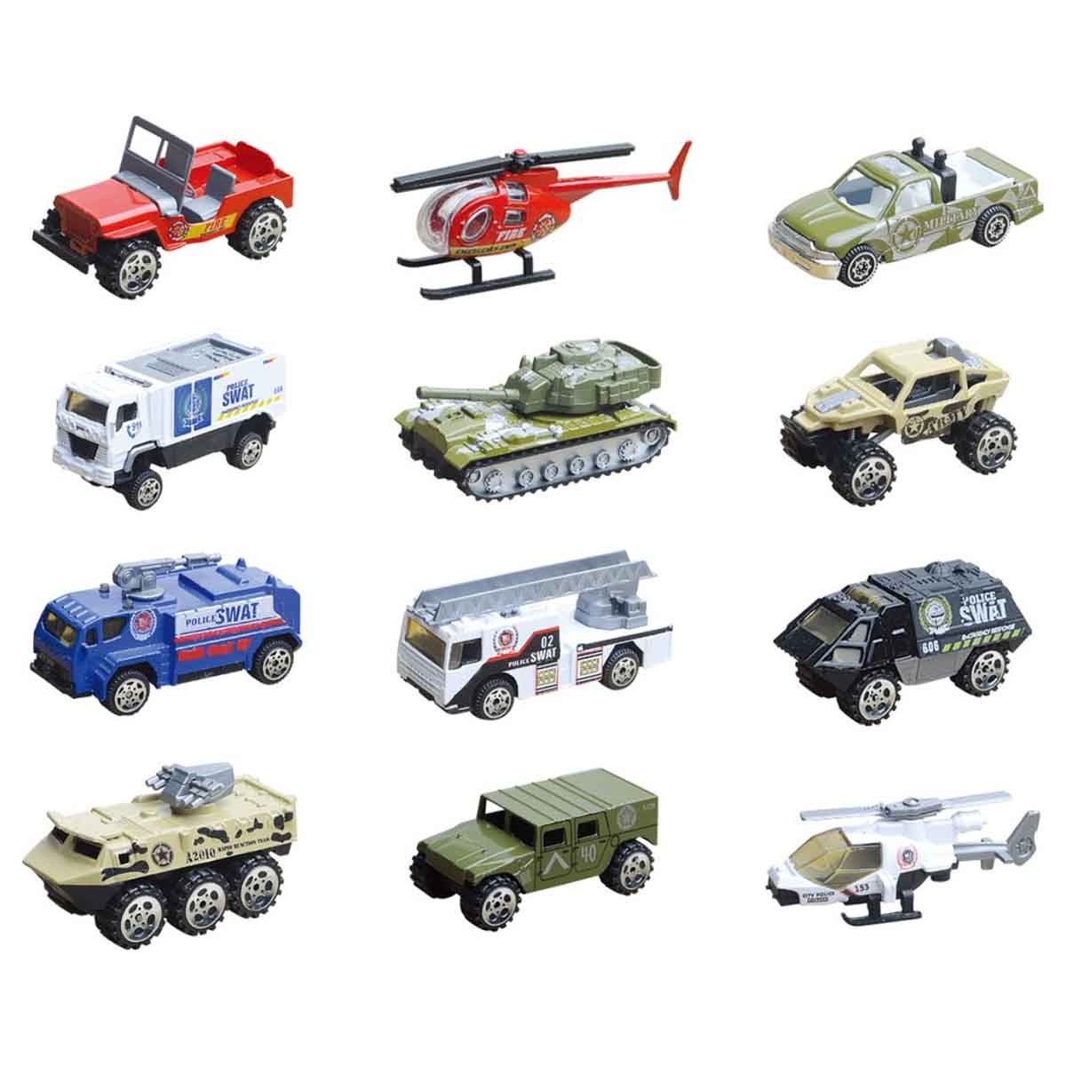 Power Joy 5-Piece Premium 1:64 Diecast Assorted Vehicle Set Unisex, 3-4 Years