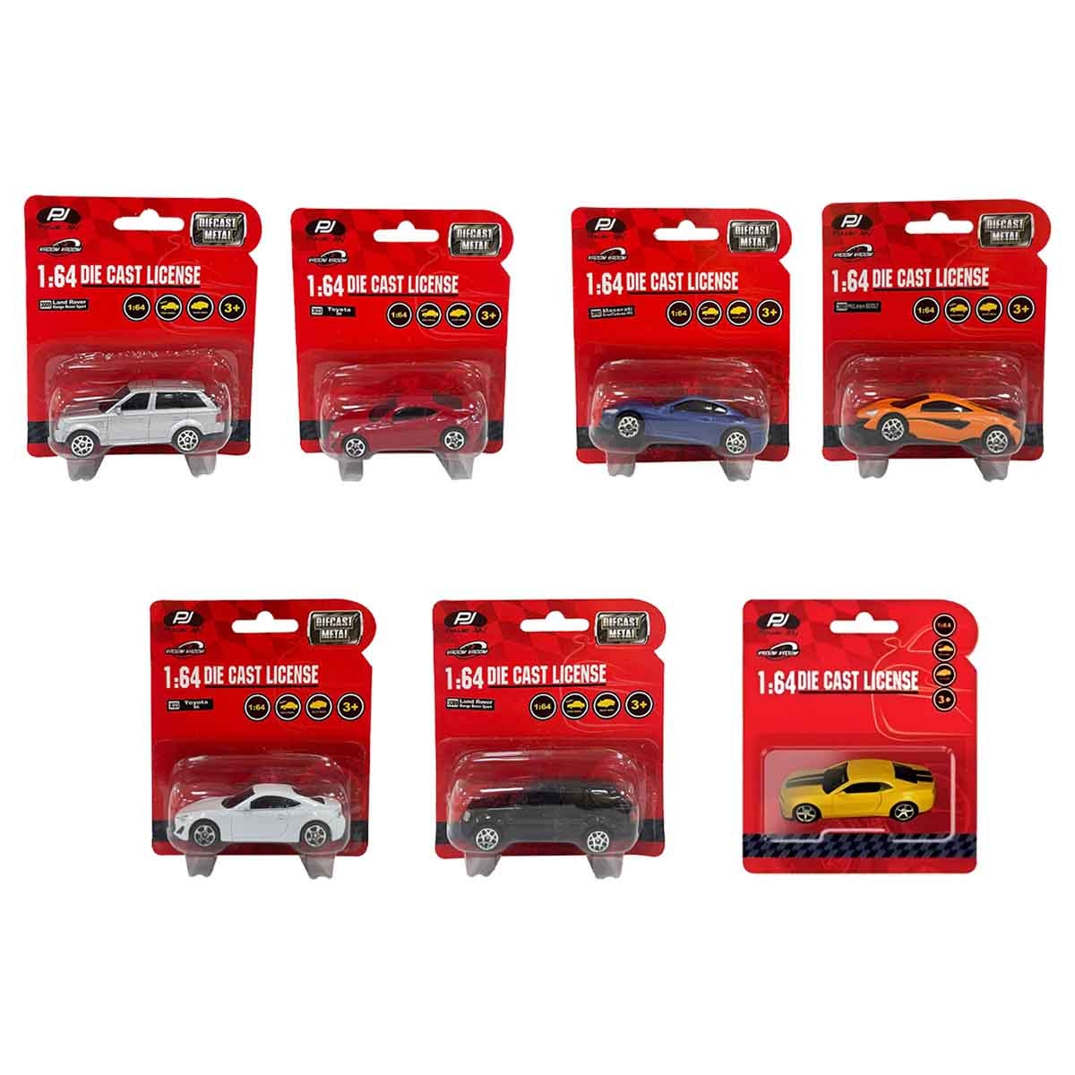 Power Joy Vroom Vroom 1:64 Diecast Licensed Assorted Vehicle Unisex, 3-4 Years