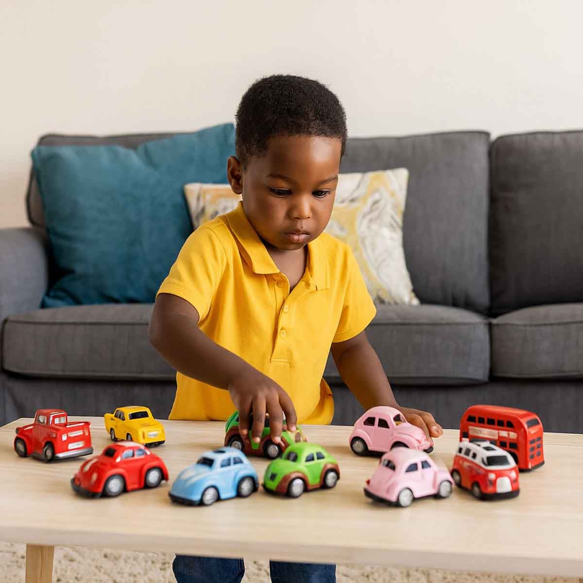 باور جوي فـروم فـروم سيارات معدنية فَنكي متنوعة للأولاد، عمر 3-4 سنوات