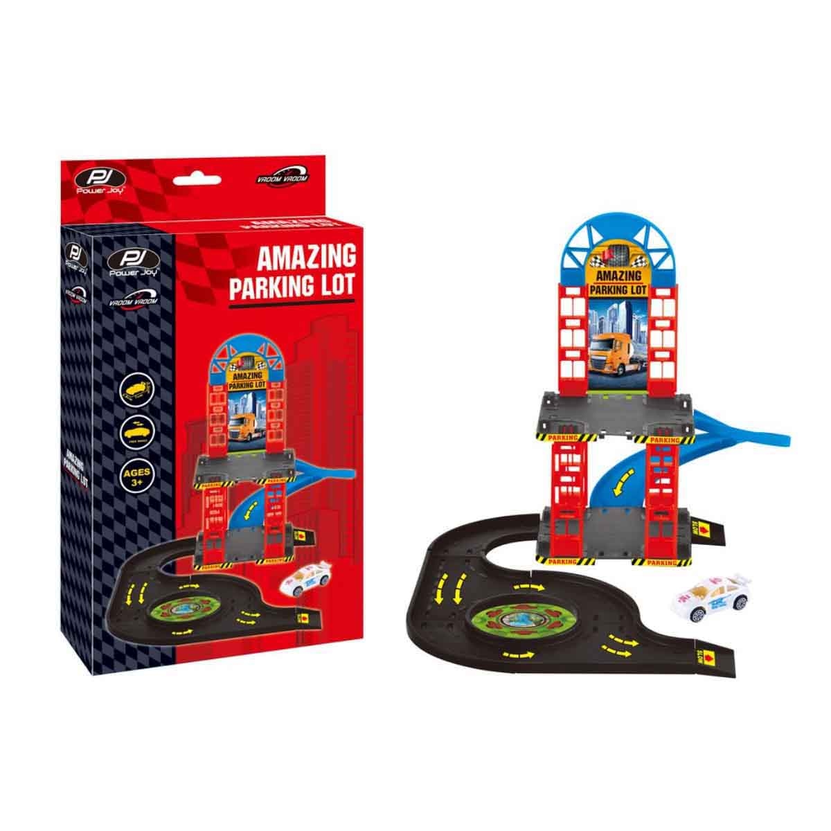 باور جوي فْروم فْروم طقم موقف سيارات مع سيارات للجنسين، 3-4 سنوات