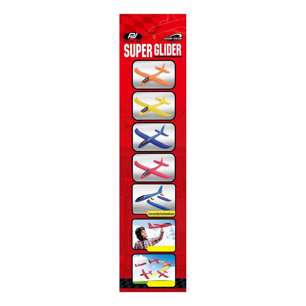 Power Joy Vroom Vroom Assorted Super Glider Toy Boys, 3-4 Years