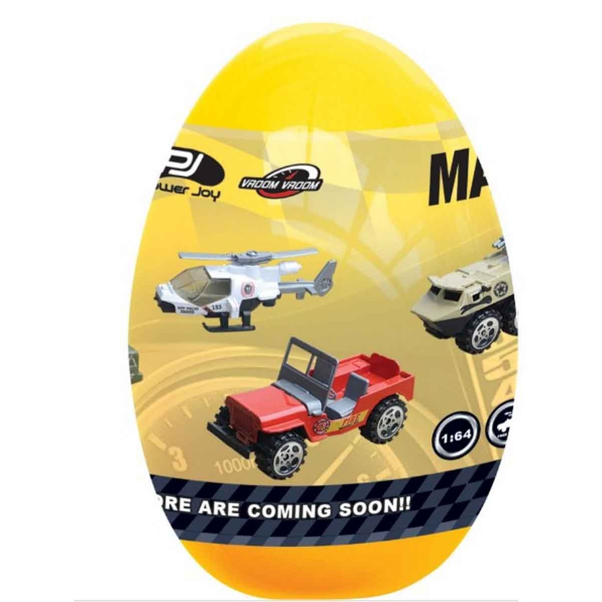 Power Joy VroomVroom Diecast Assorted Magic Egg Surprise Boys, 3-4 Years