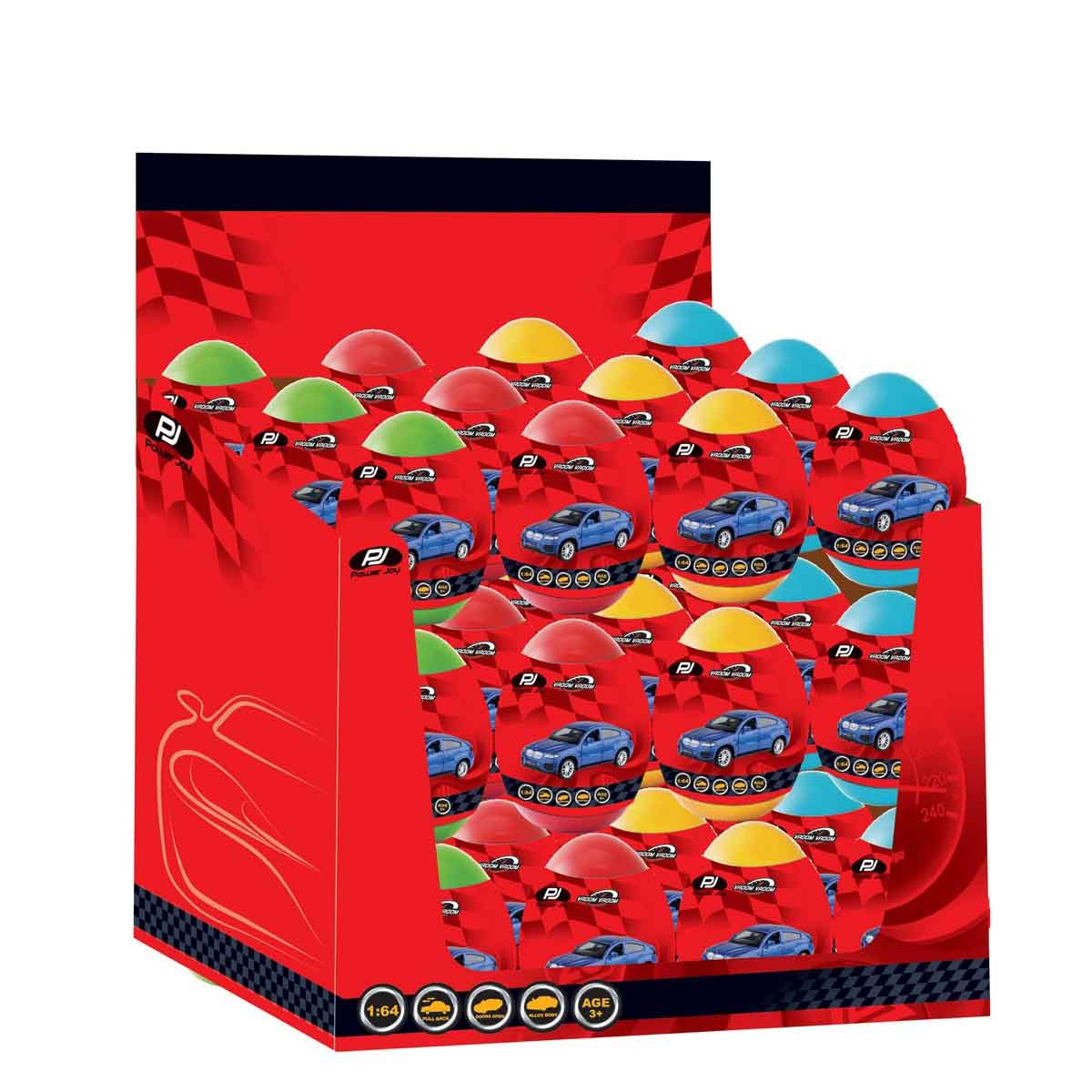 Power Joy VroomVroom Diecast Assorted Magic Egg Surprise Boys, 3-4 Years