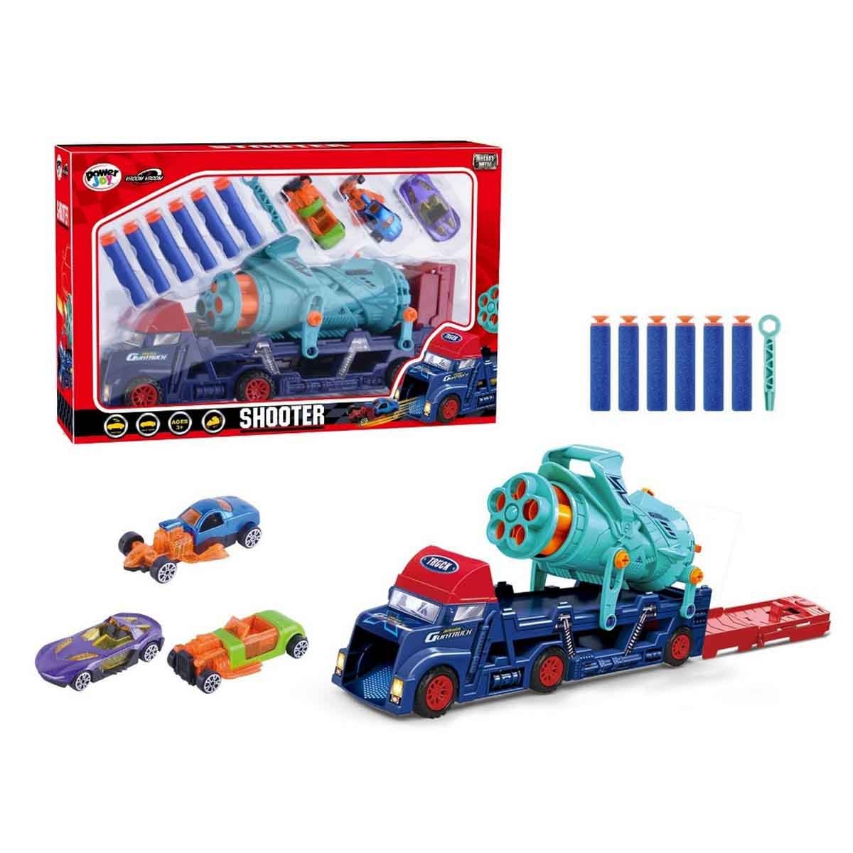 Power Joy Vroom Vroom Diecast Shooter Toy Boys, 3-4 Years