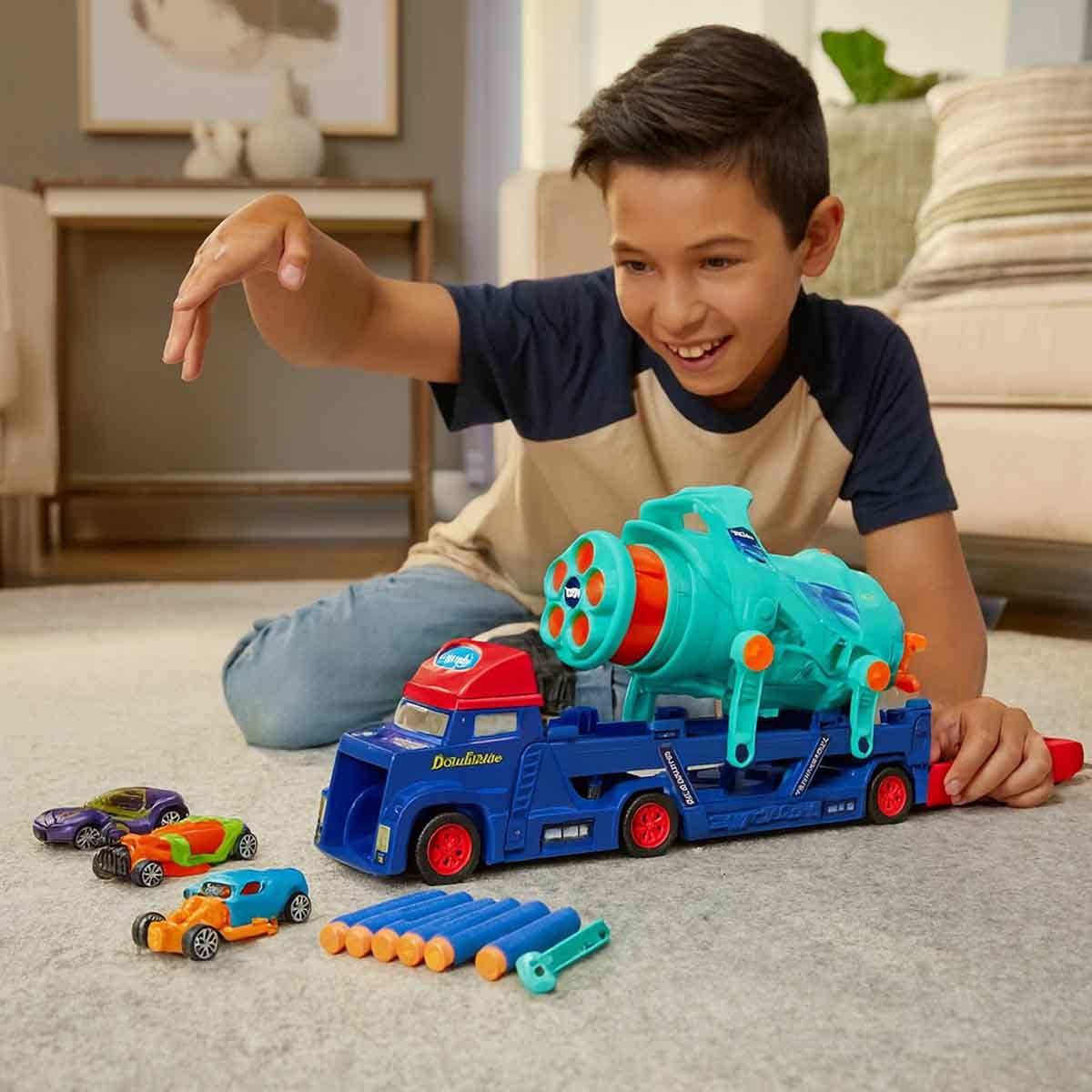 Power Joy Vroom Vroom Diecast Shooter Toy Boys, 3-4 Years