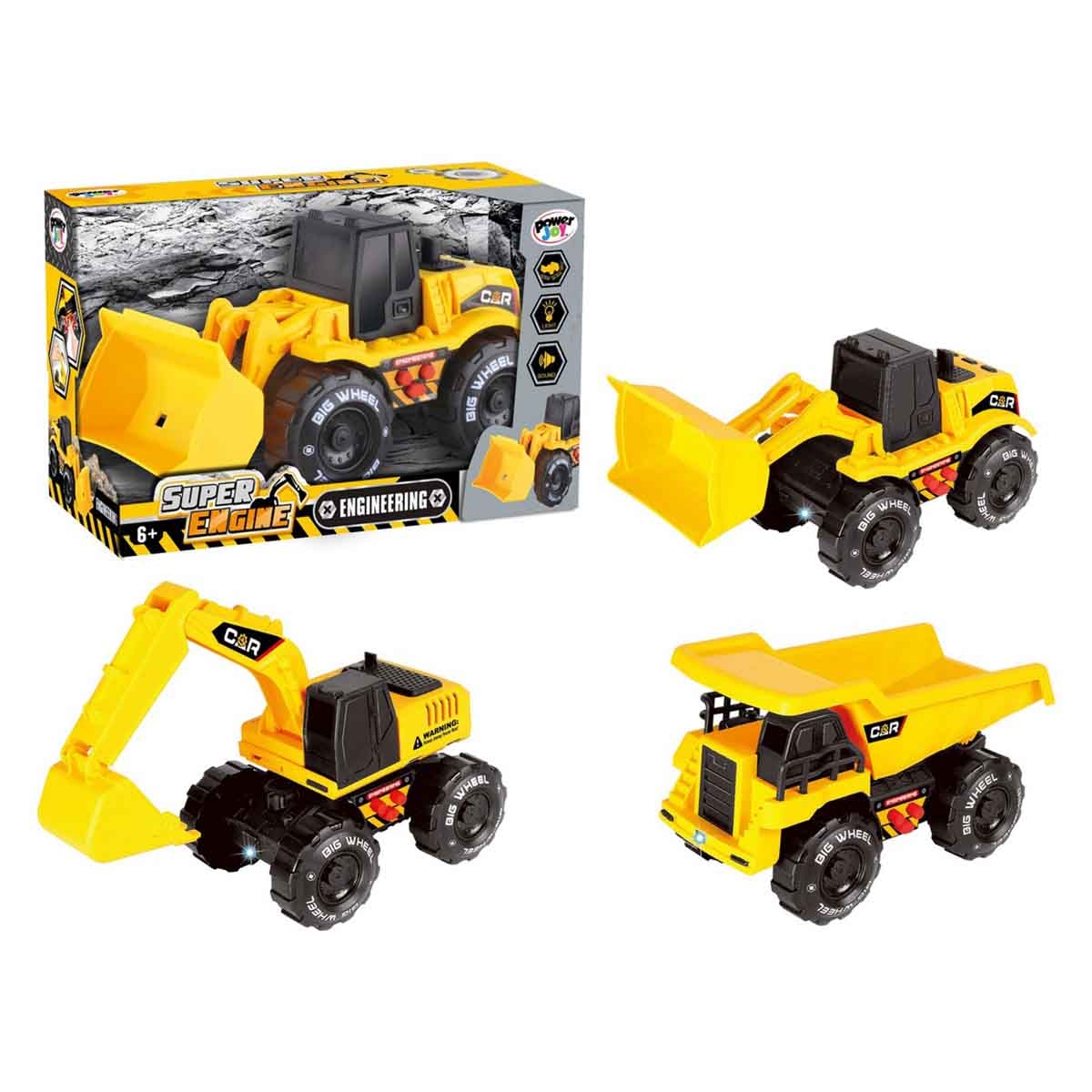 Power Joy Vroomvroom Super Engine Assorted Vehicle with Lights & Music Boys, 5-7 Years