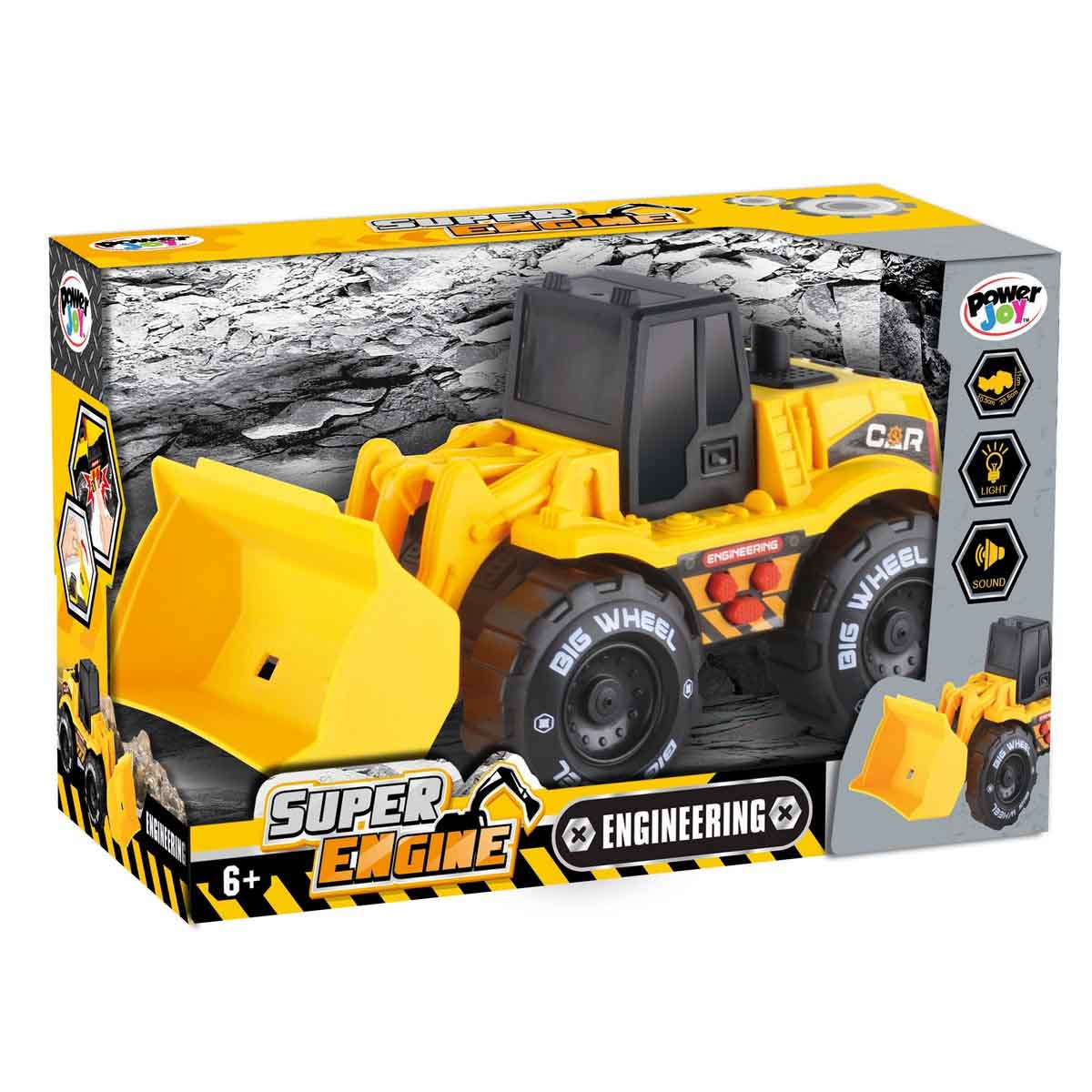 Power Joy Vroomvroom Super Engine Assorted Vehicle with Lights & Music Boys, 5-7 Years