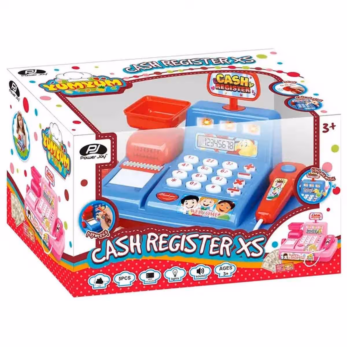 Power Joy Yum Yum Assorted Cash Register Unisex, 3-4 Years