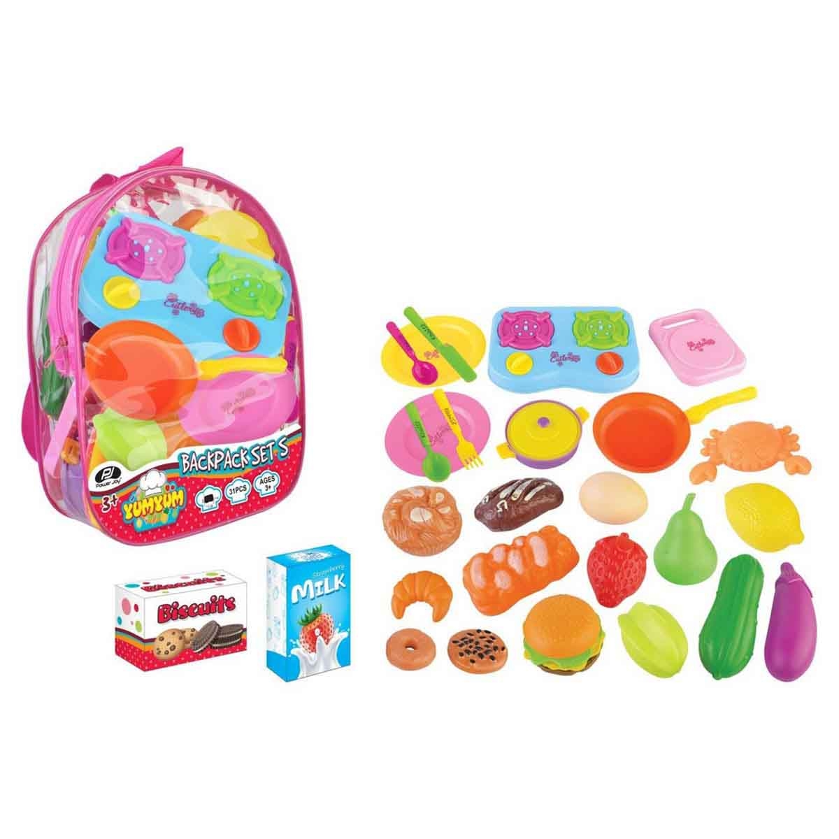 Power Joy YumYum Backpack Set Unisex, 3-4 Years