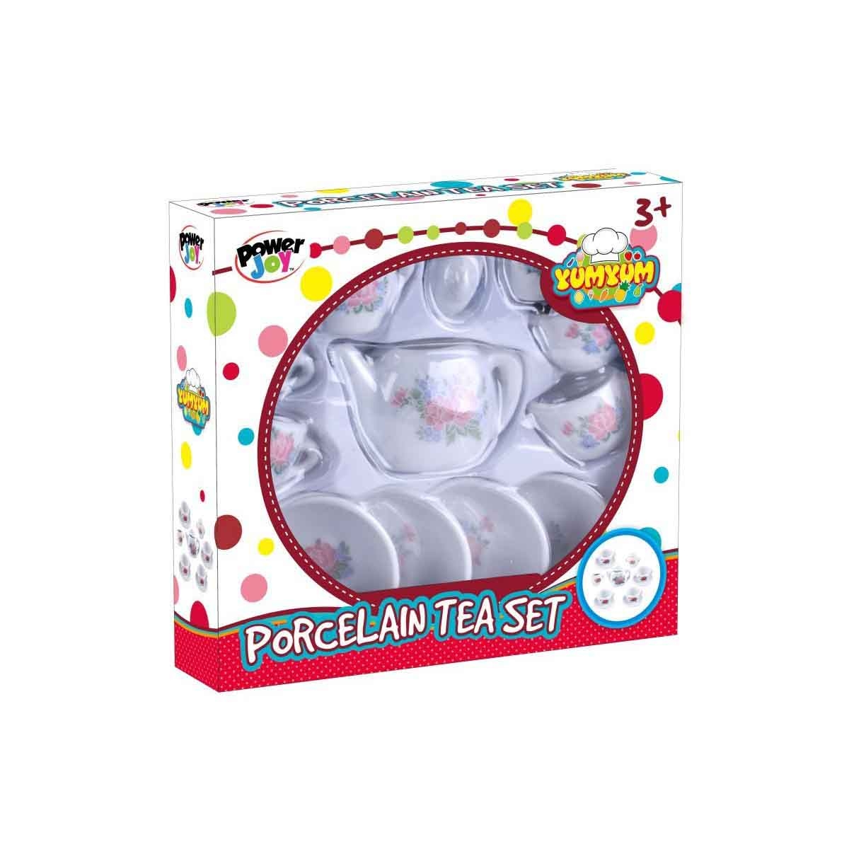 باور جوي يوميوم طقم شاي بورسلان للجنسين، عمر 3-4 سنوات