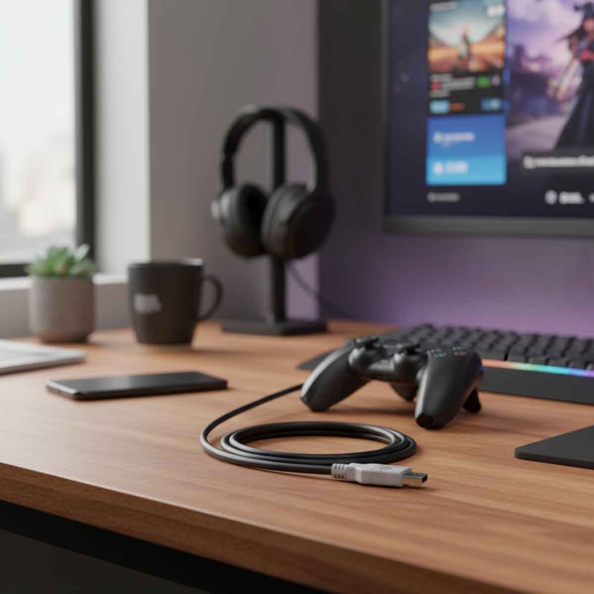 باور إيه كابل يو إس بي-سي مرخص رسميًا بلايستيشن 5