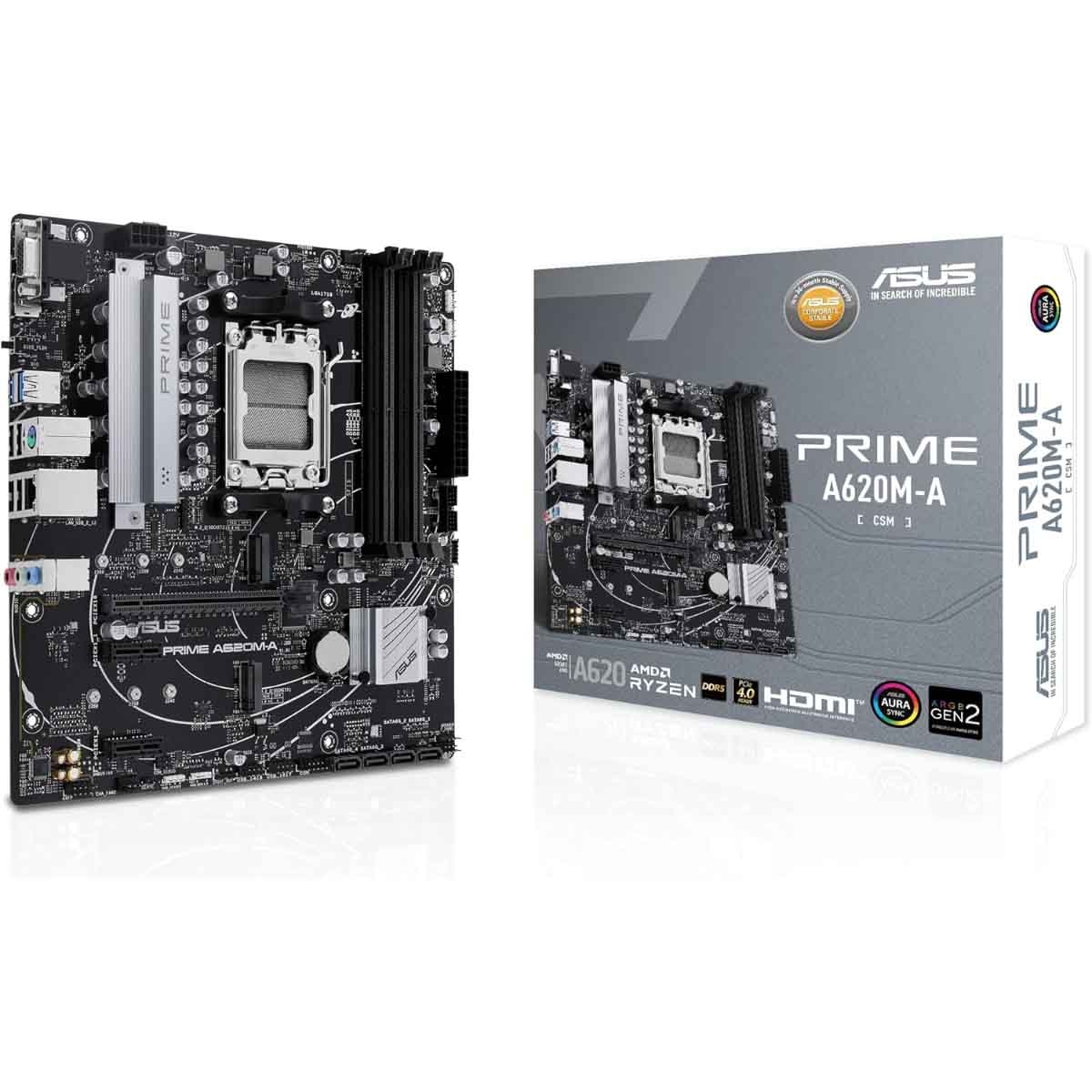 ASUS Prime A620M-A-CSM Gaming Motherboard