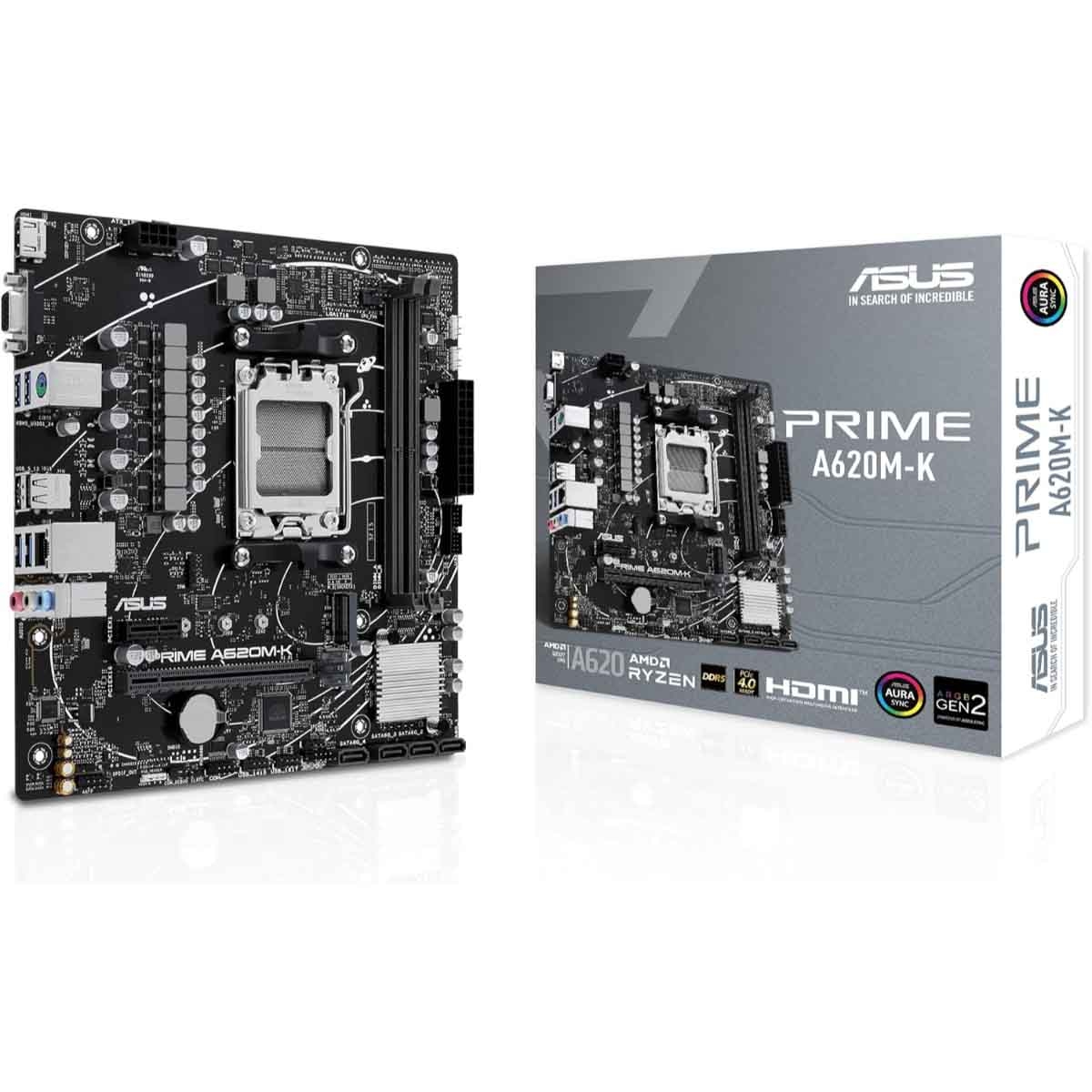 ASUS Prime A620M-K Gaming Motherboard