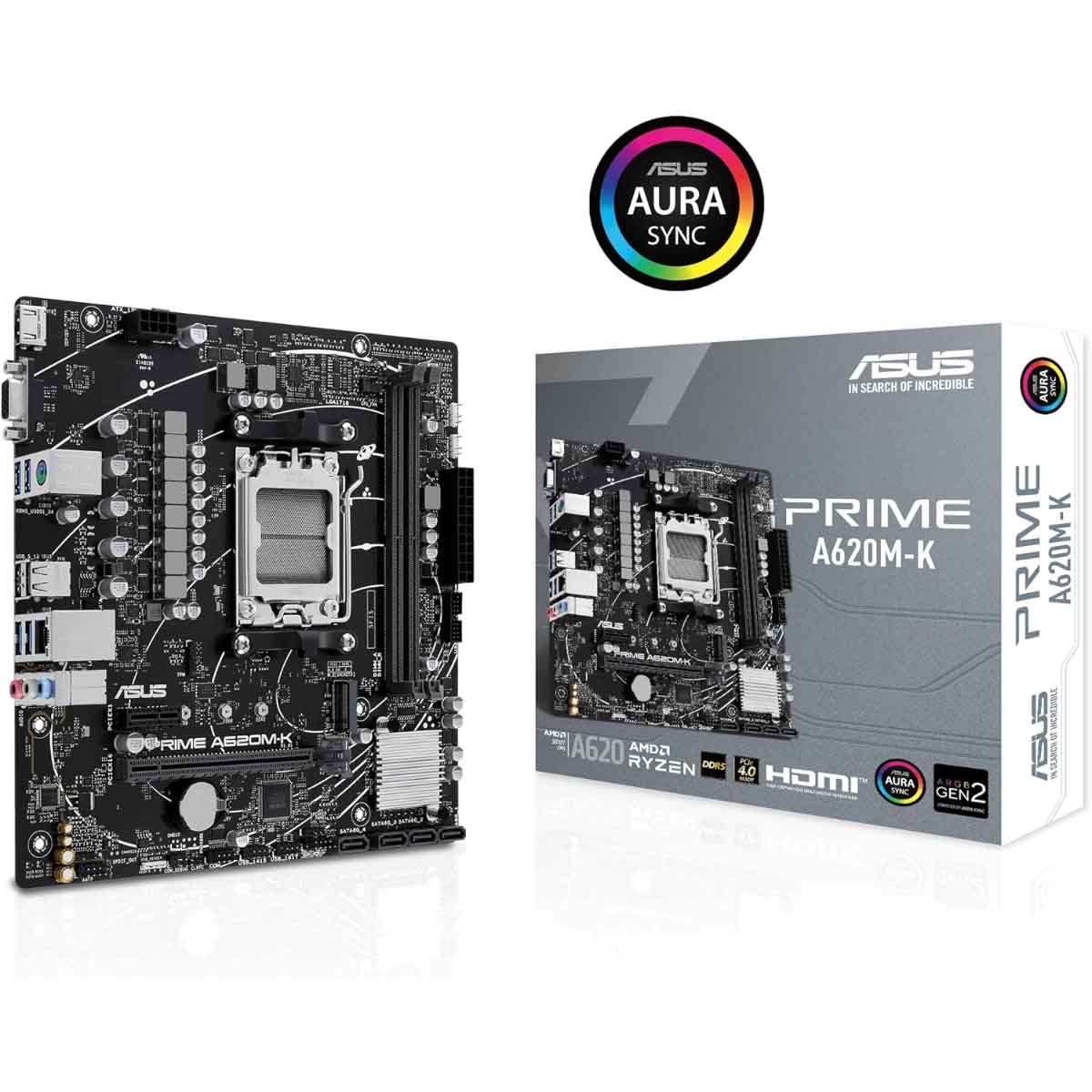 ASUS Prime A620M-K Gaming Motherboard