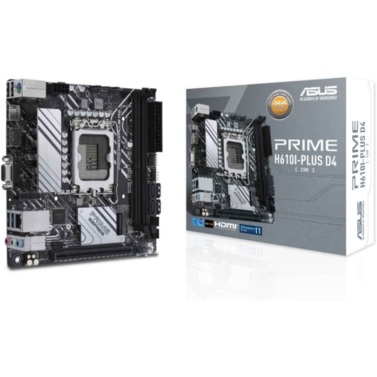 ASUS Prime H610I-Plus DDR4 CSM Gaming Motherboard