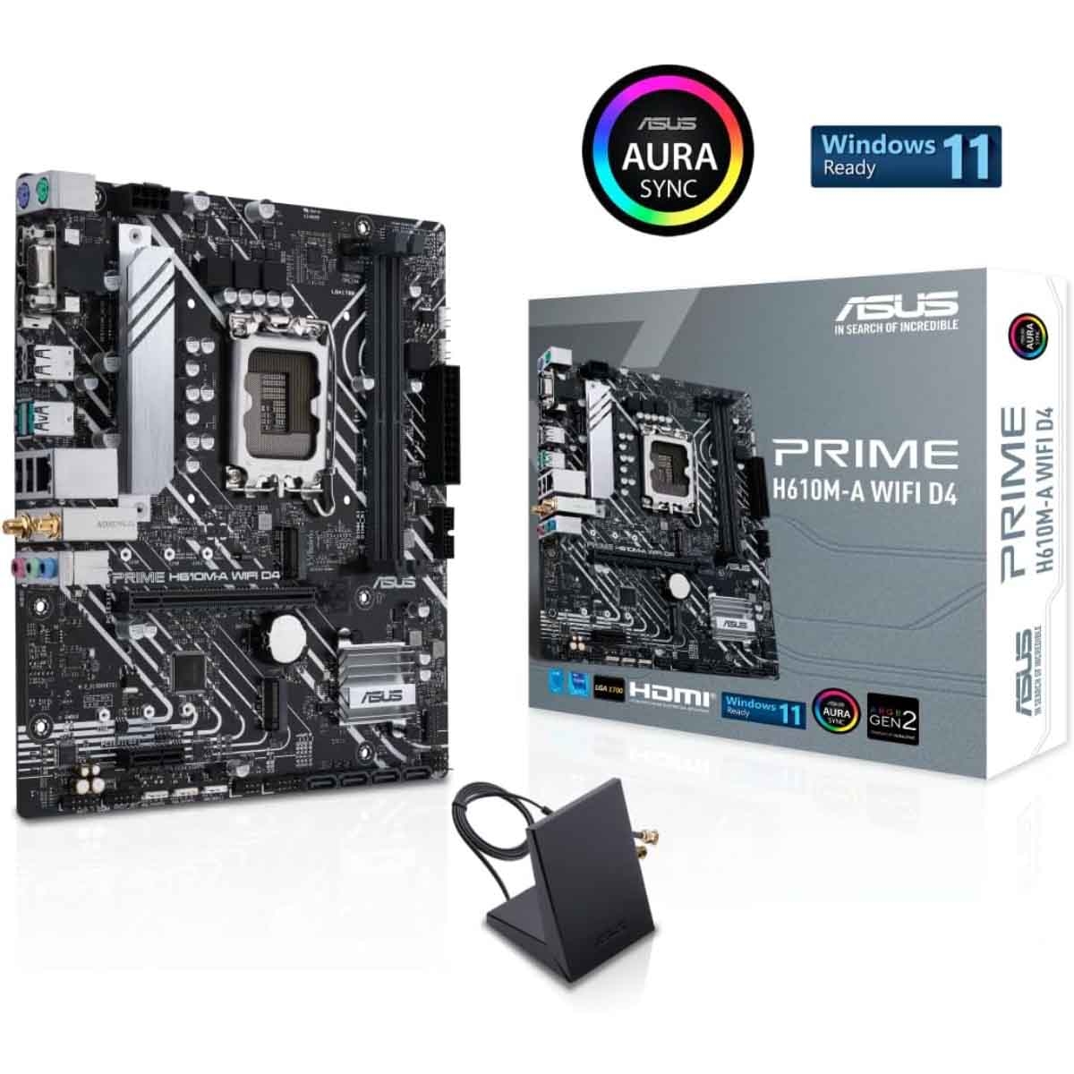 ASUS Prime H610M-A WiFi DDR4 Gaming Motherboard