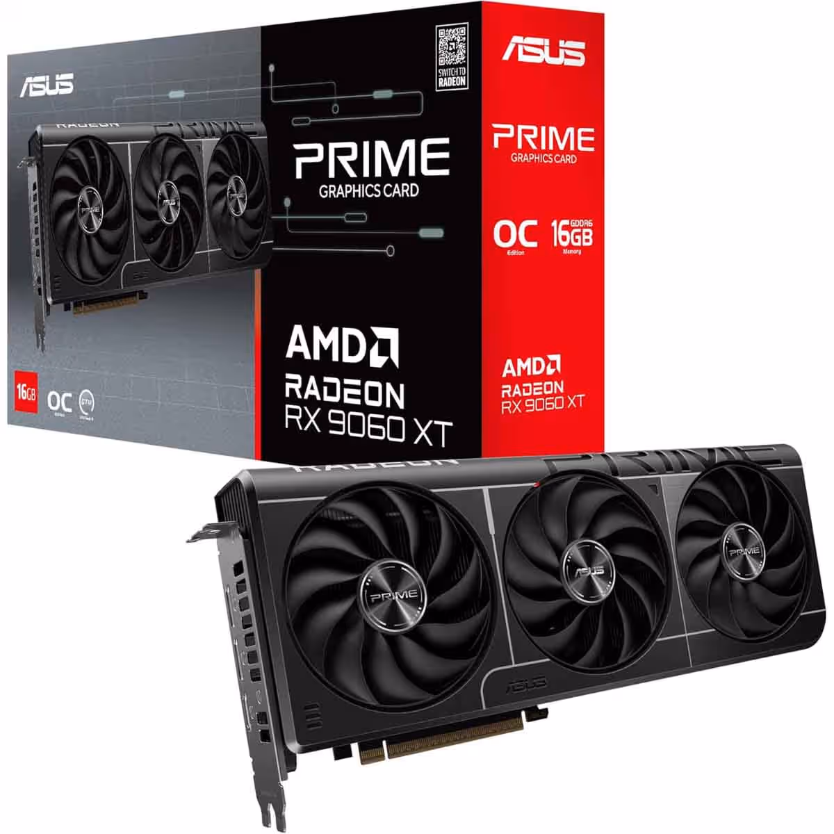 Asus Prime RX 9060 XT OC 16GB Graphics Card