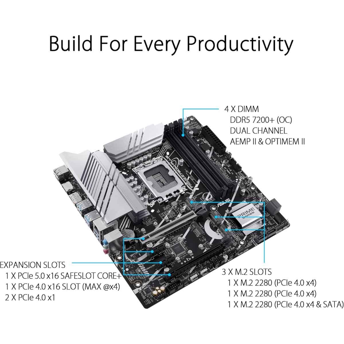ASUS Prime Z790M-Plus Gaming Motherboard