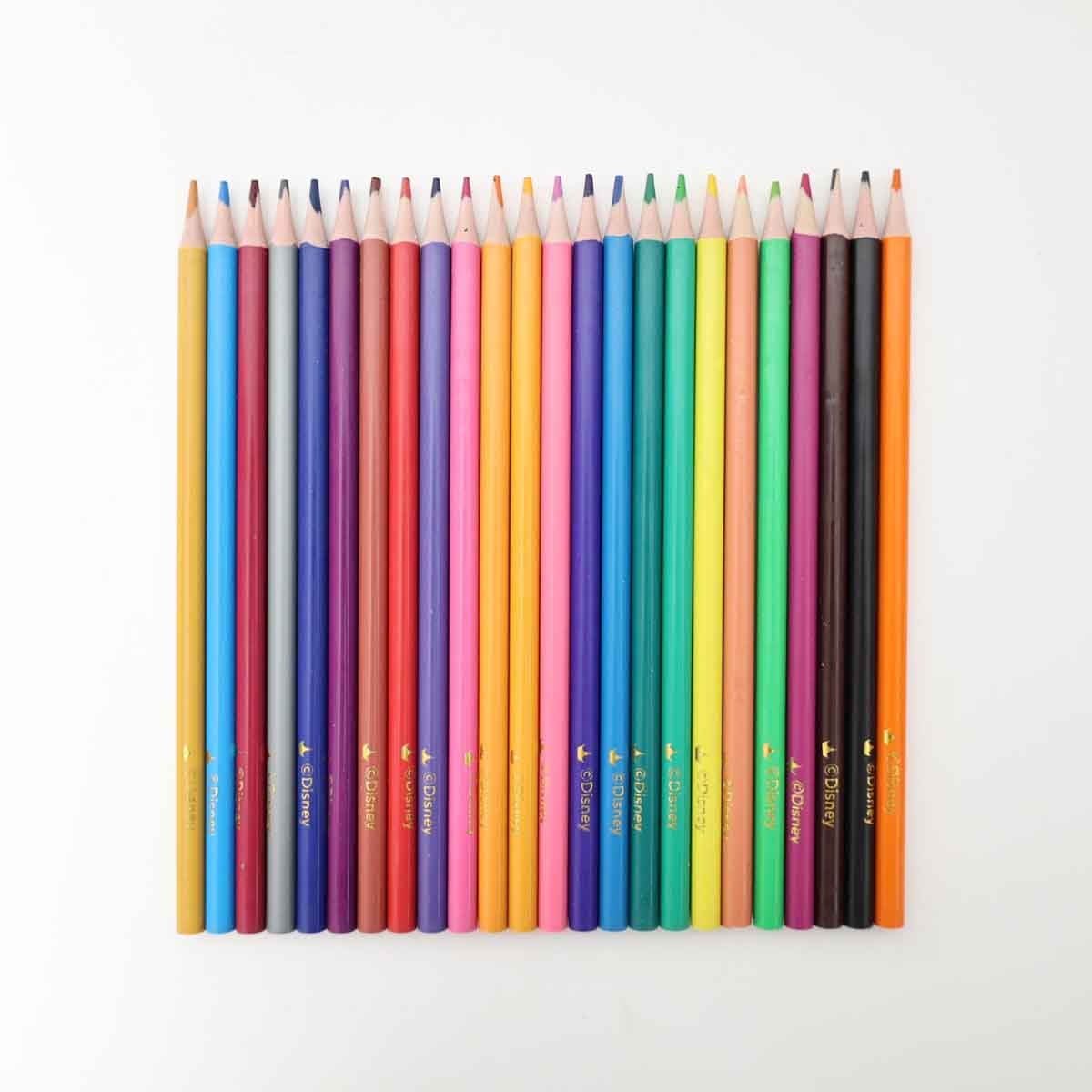 Disney Princess 24- Coloured Pencils with Sharpener Unisex, 3-4 Years