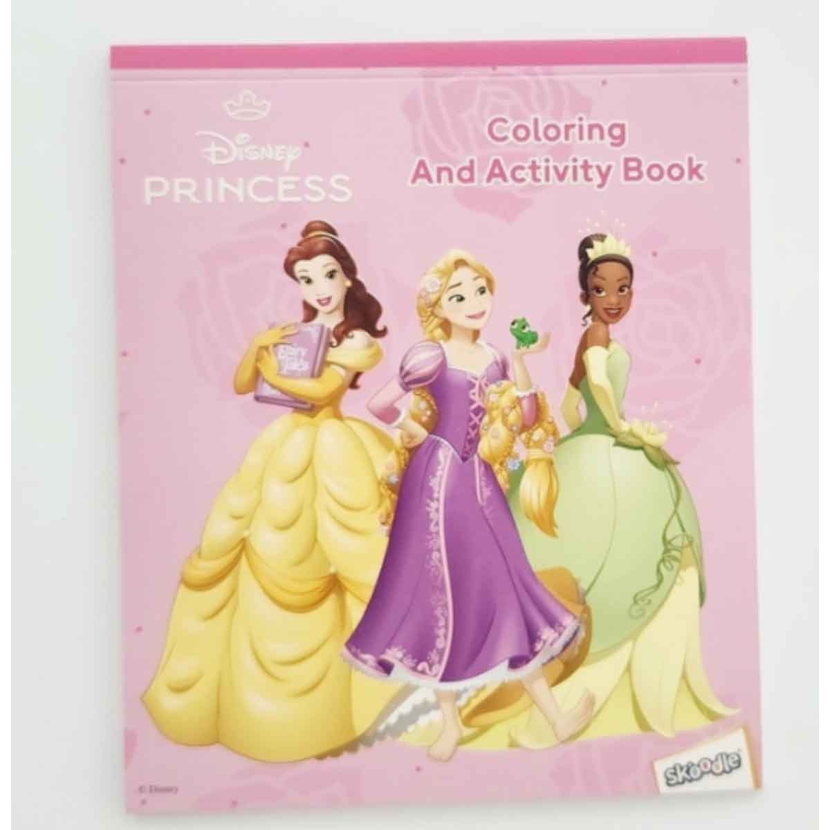 ديزني برينسيس مجموعة تلوين مع أقلام شمعية بأشكال للأطفال بعمر 3-4 سنوات