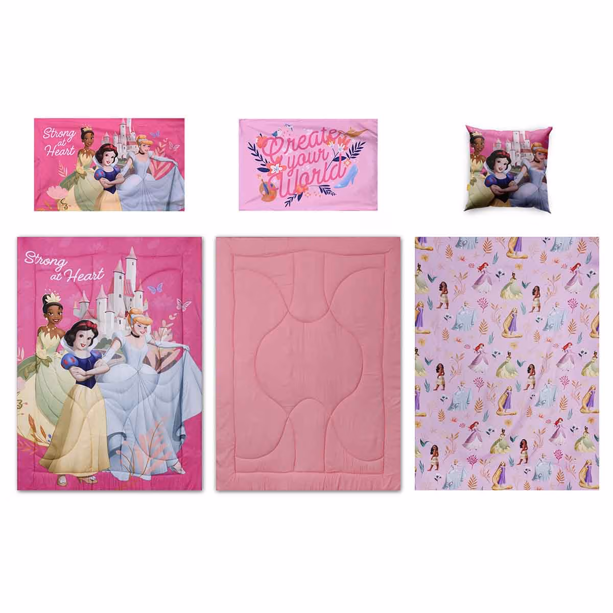 Princess 5-Piece BnB Brushed Microfiber with Polyester Shell Comforter Set