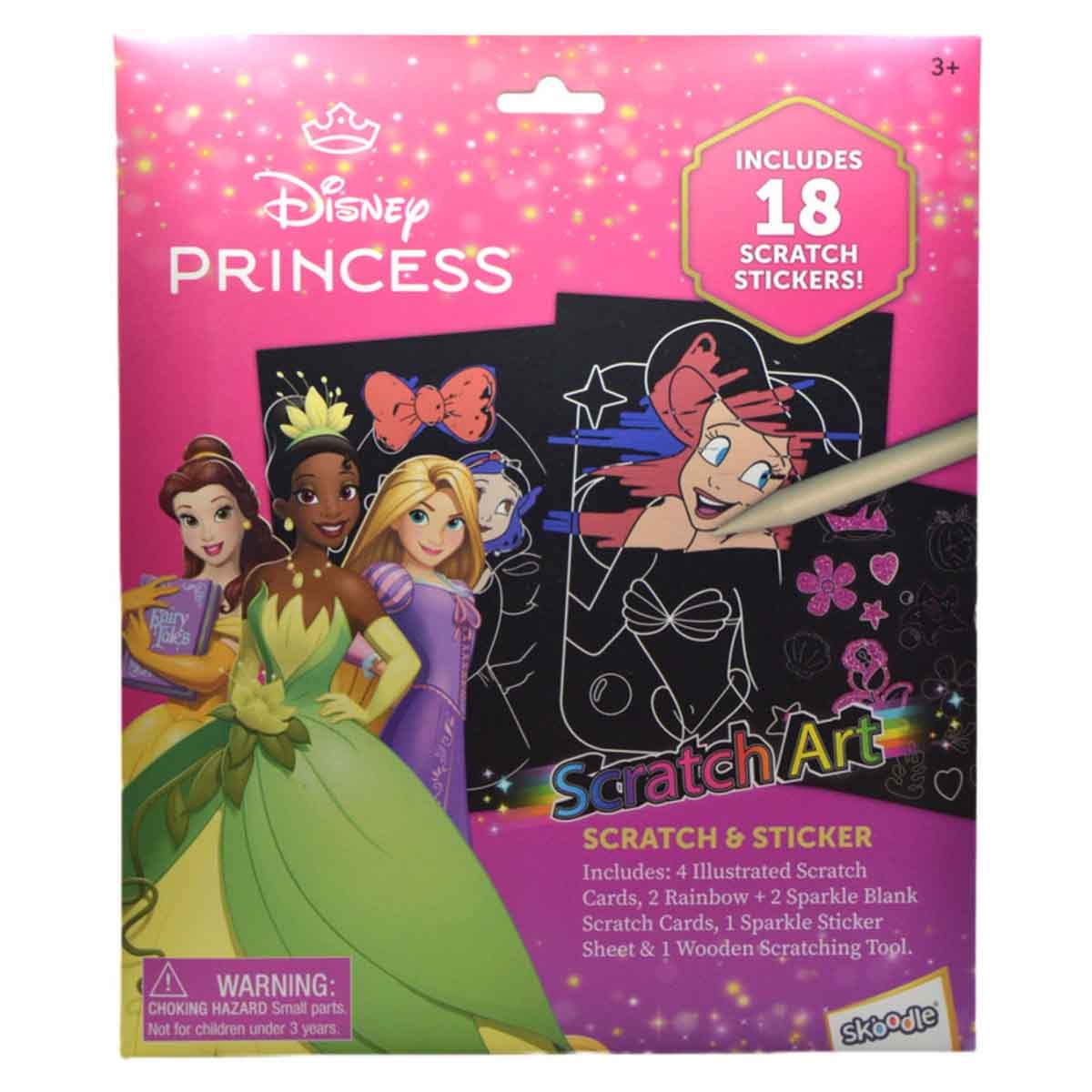 Disney Princess Scratch Scribble Sticker Set Unisex, 3-4 Years