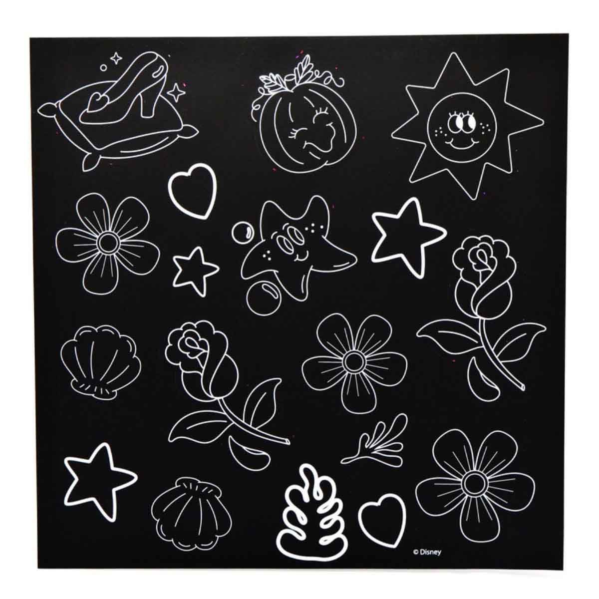 Disney Princess Scratch Scribble Sticker Set Unisex, 3-4 Years