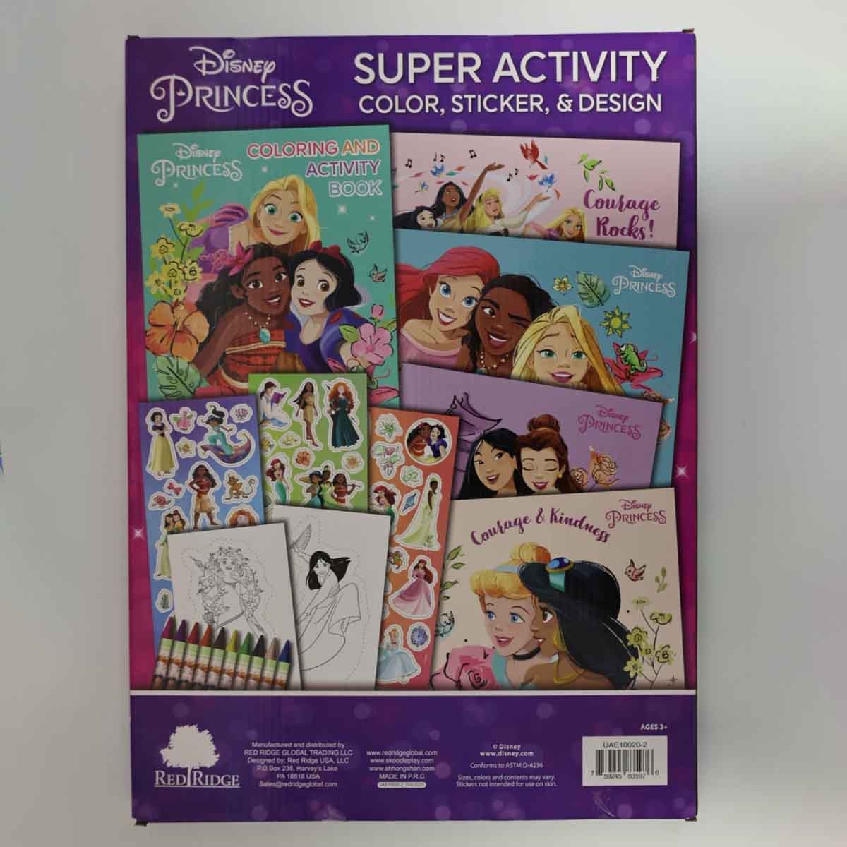 Disney Princess Super Activity Color, Sticker & Design Set Unisex, 3-4 Years