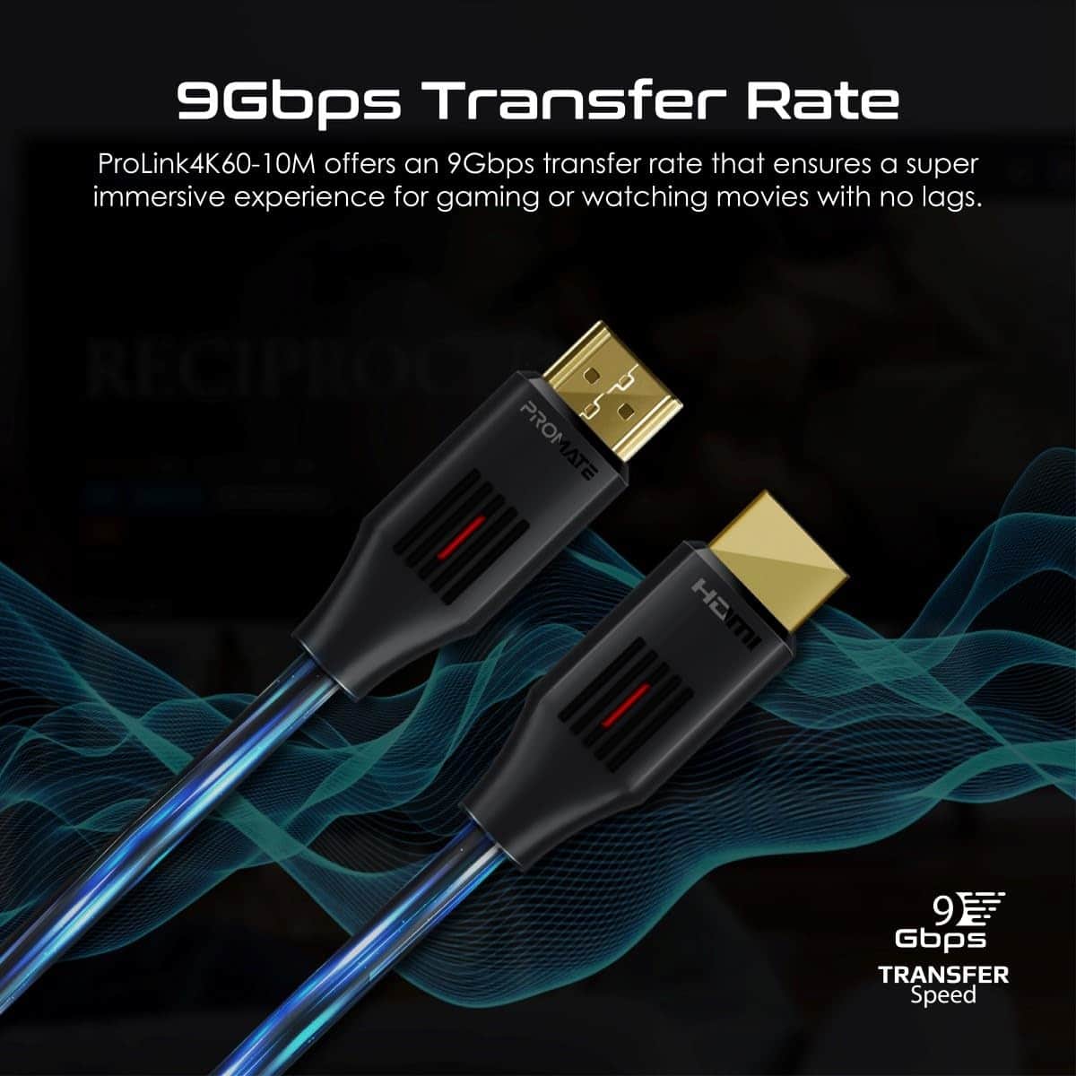 Promate Pro Link 4K 60Hz Slim HDMI 2.0 Cable