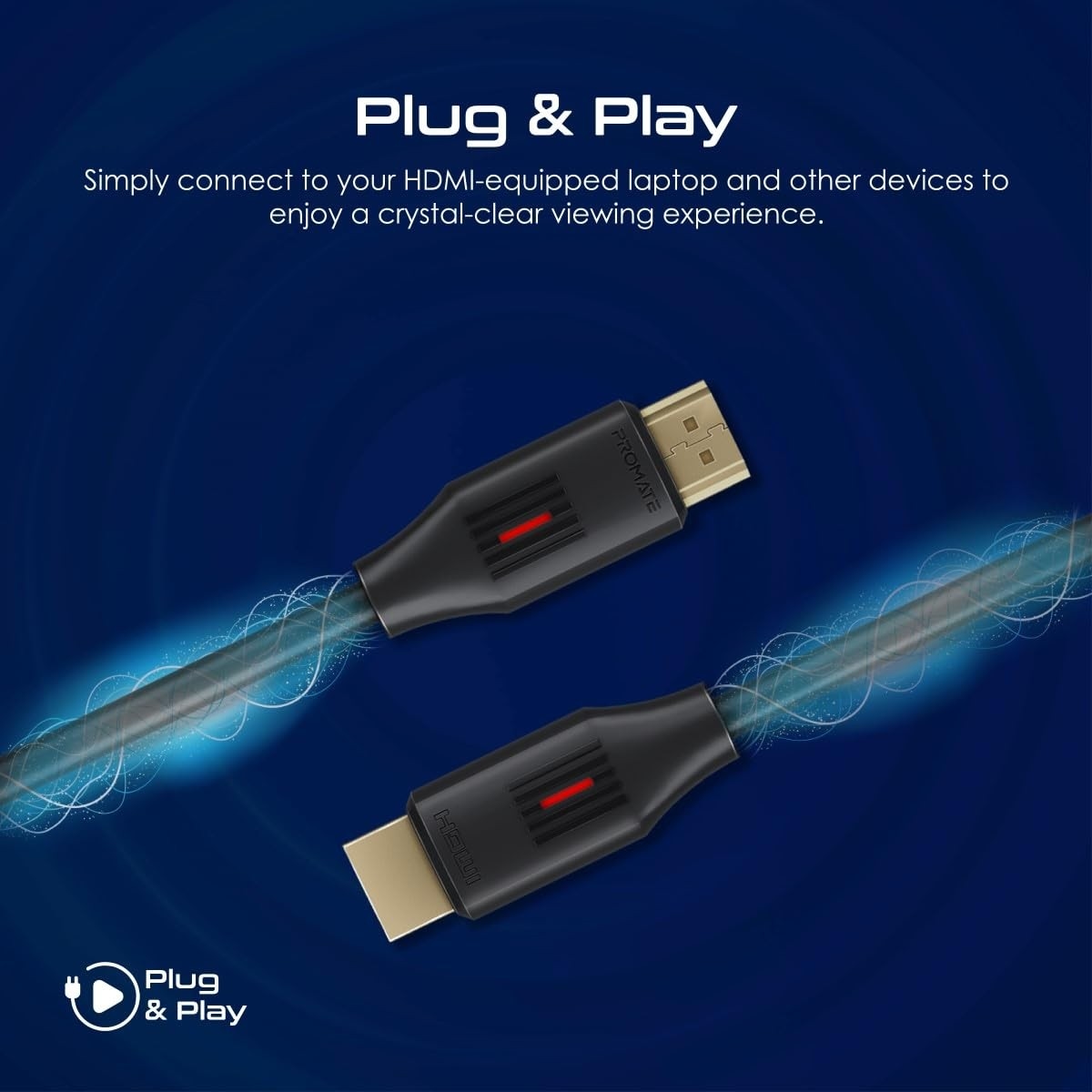 Promate Pro Link 4K 60Hz Slim HDMI 2.0 Cable