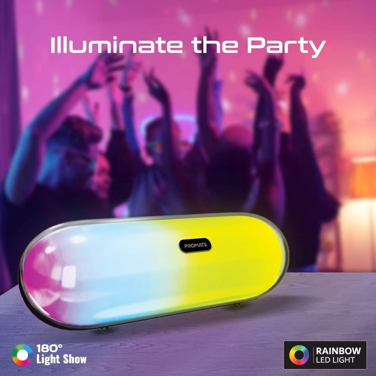 Promate 10W True Wireless Portable Bluetooth Speaker