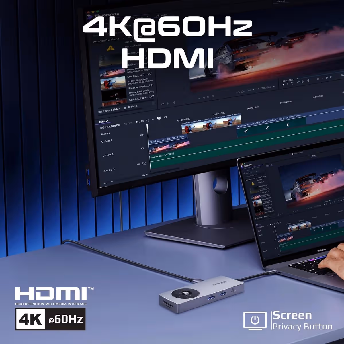 Promate 14-in-1 High Speed Multiport 4K 60Hz USB-C Hub