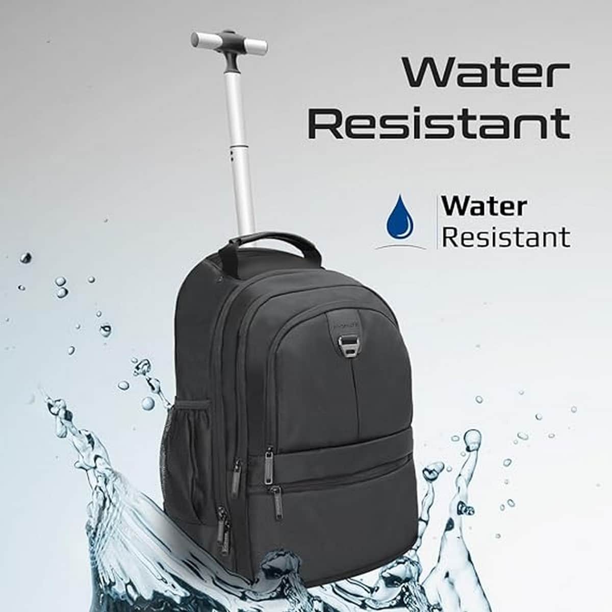 Promate 15.6" 2-in-1 Lightweight Laptop Trolley Backpack