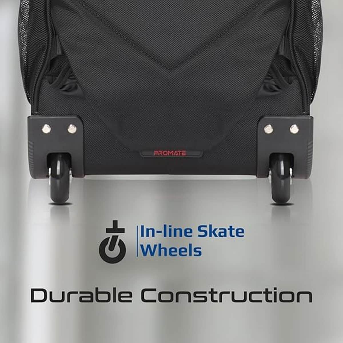 Promate 15.6" 2-in-1 Lightweight Laptop Trolley Backpack