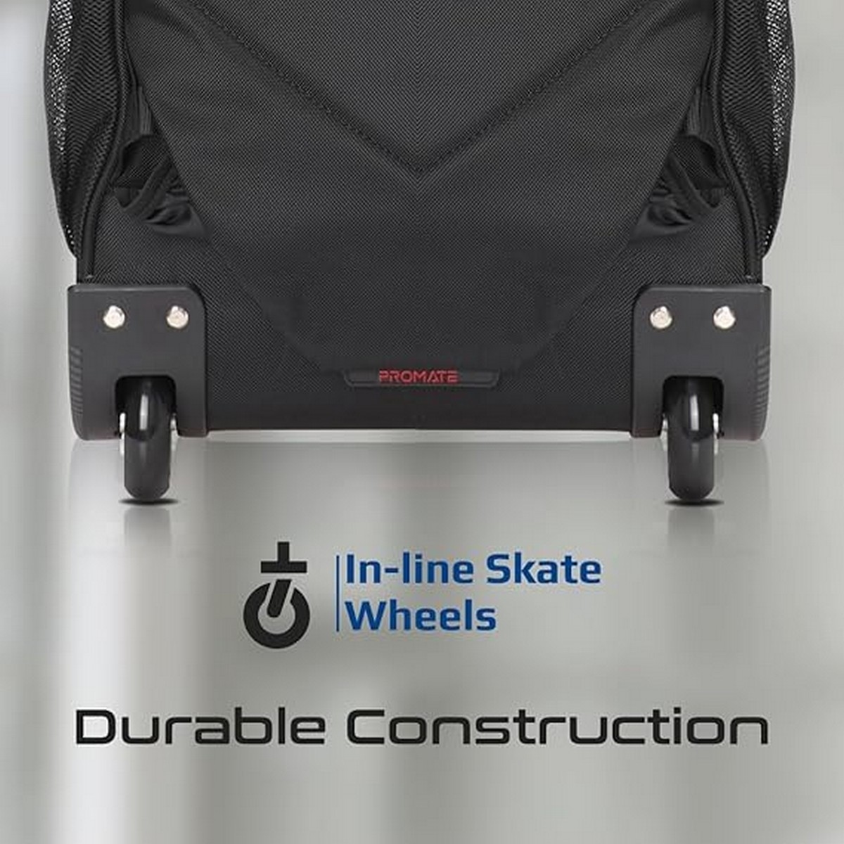 Promate 15.6" 2-in-1 Lightweight Laptop Trolley Backpack