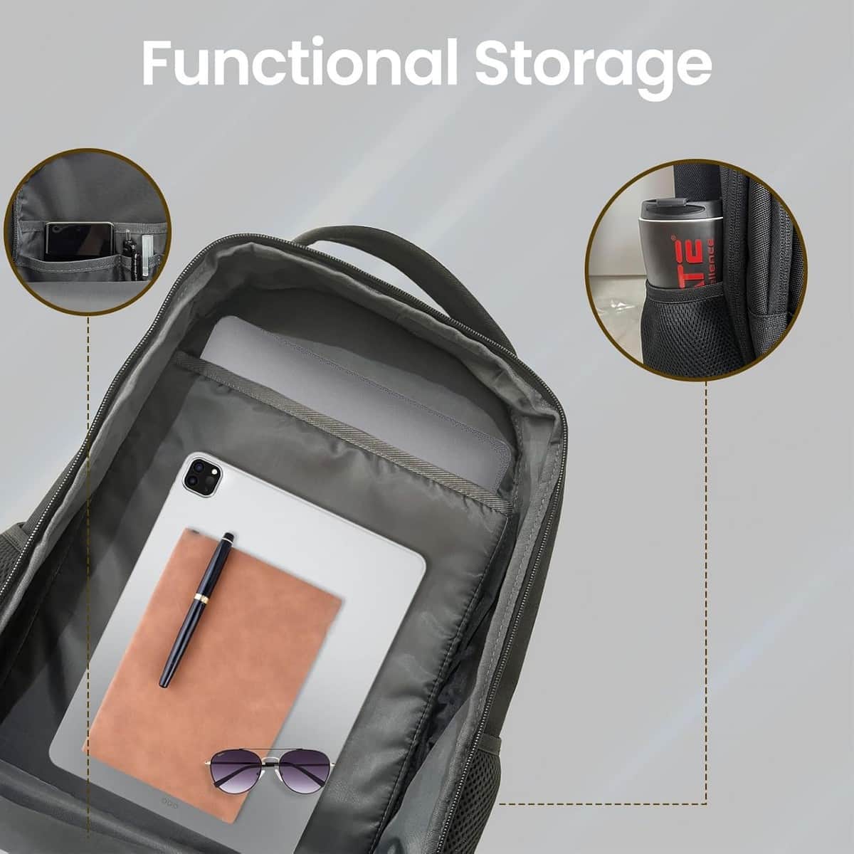Promate 15.6" ElitePack-Go Laptop Backpack