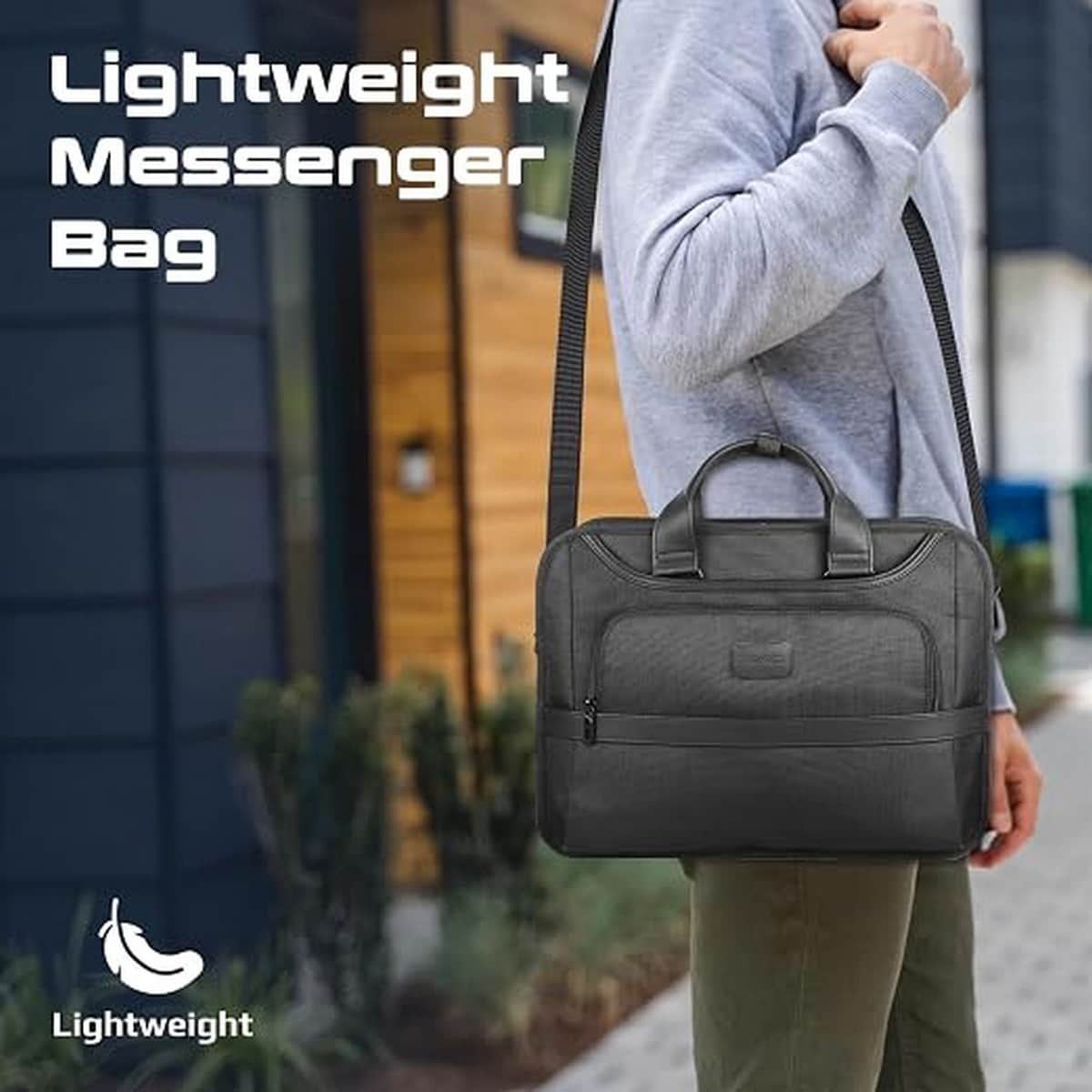 Promate 15.6" Premium Laptop Messenger Bag