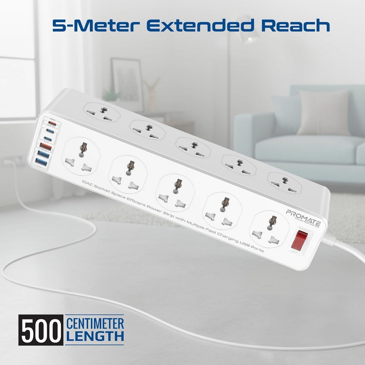Promate 16-in-1 Power Matrix 2 Power Strip