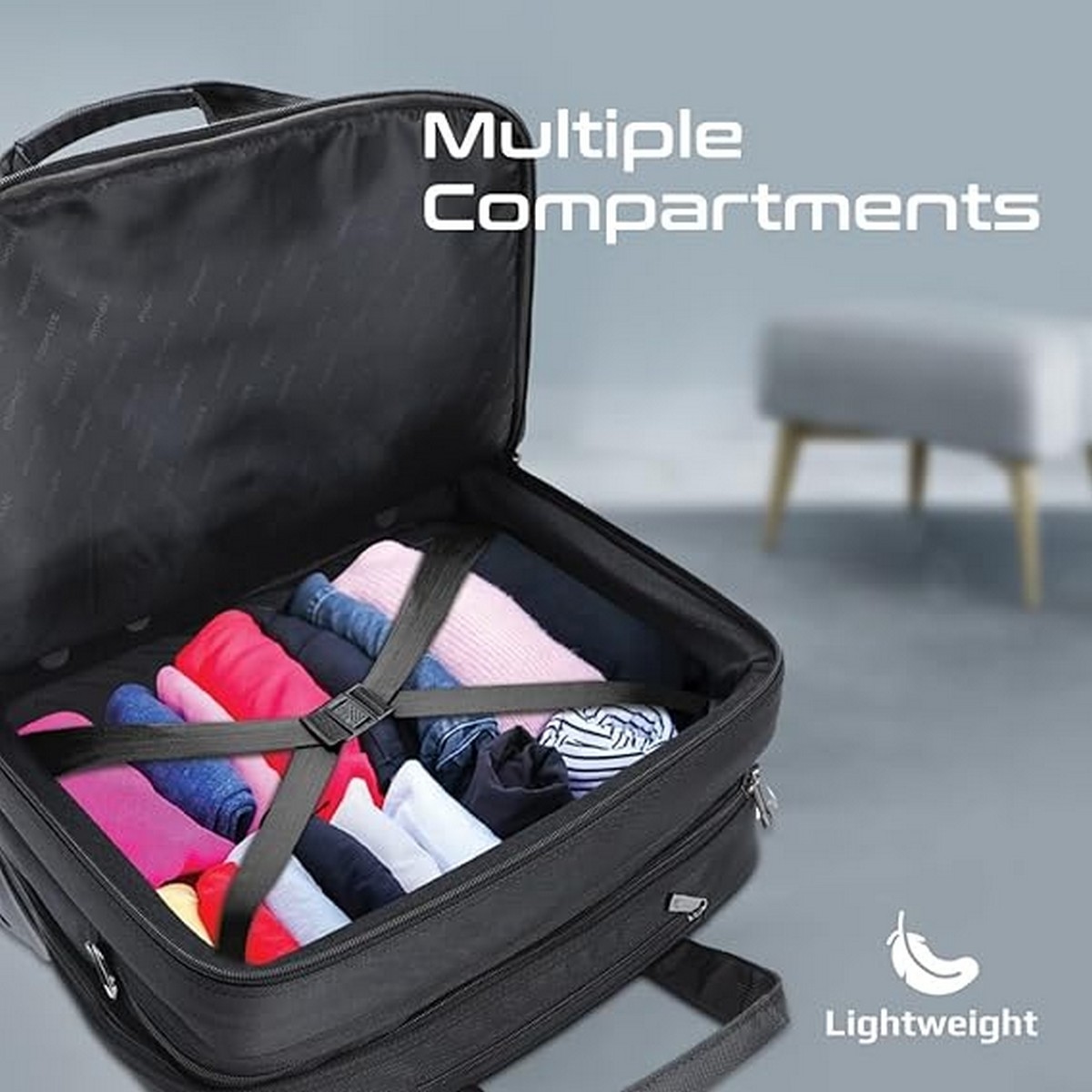 Promate 16" Water-Resistant Laptop Trolley Bag