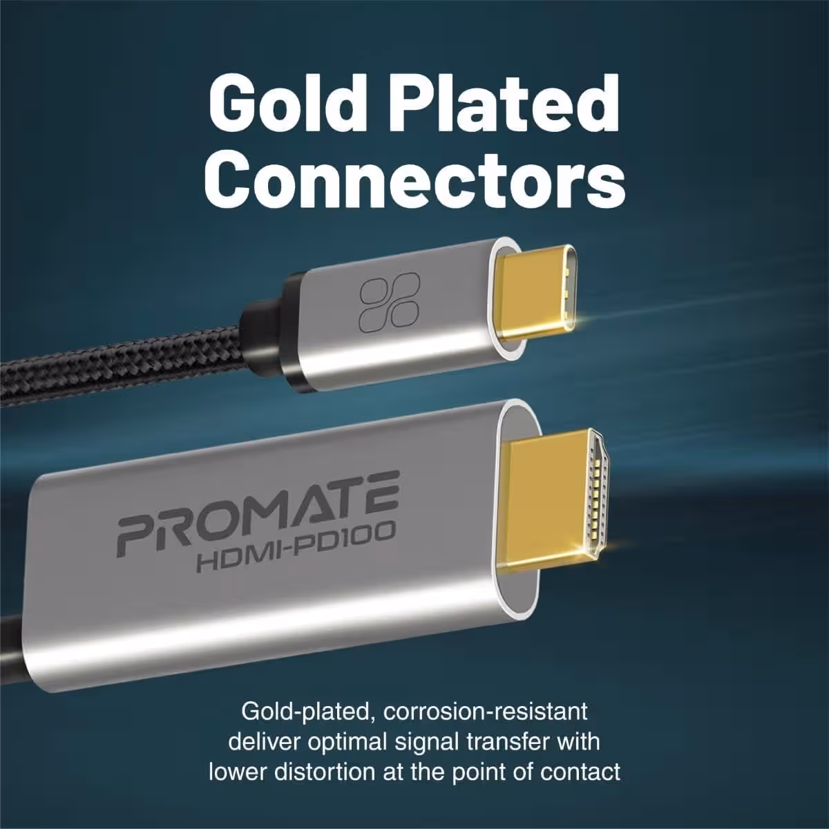 Promate 180cm 4K 60Hz USB-C to HDMI Cable