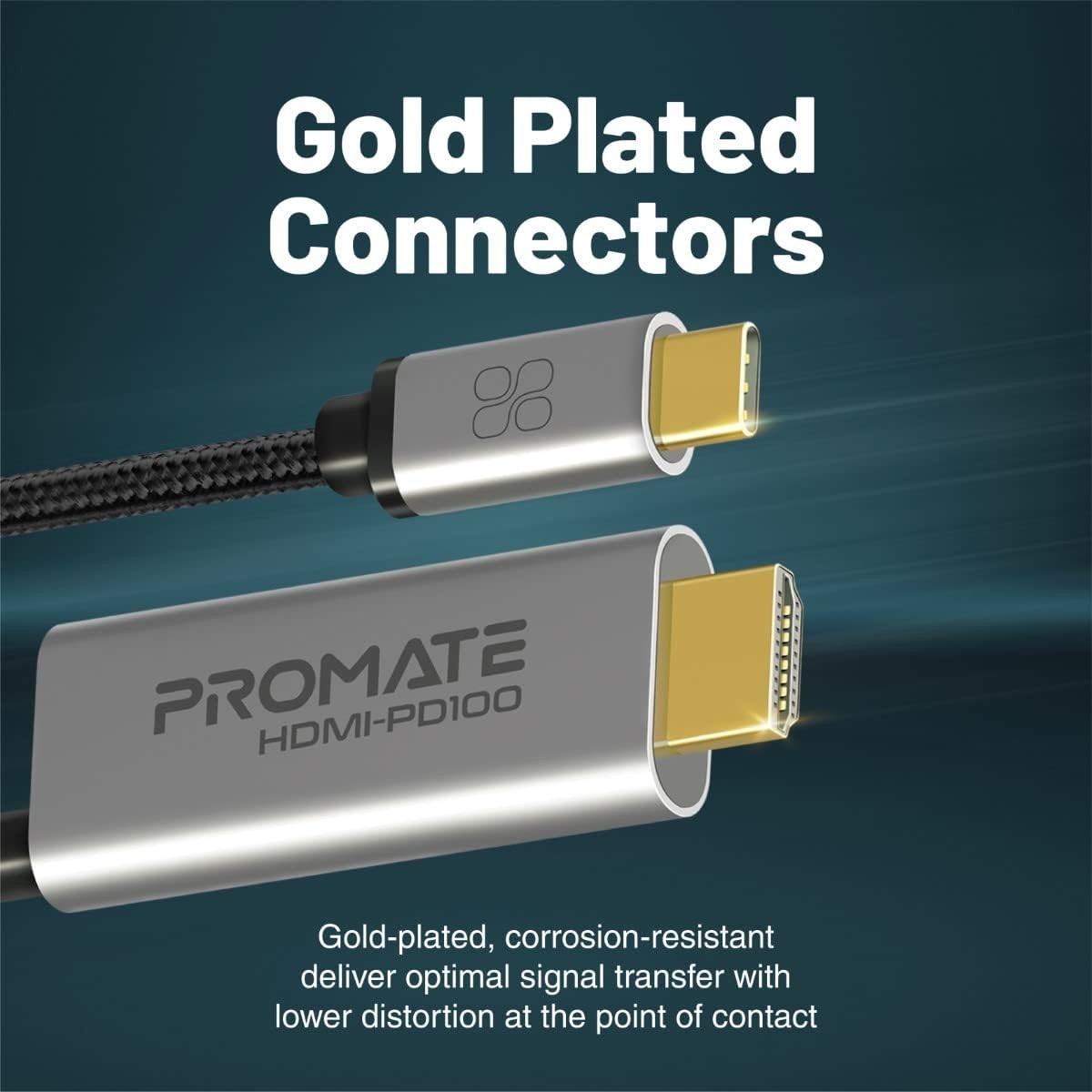 Promate 180cm 4K 60Hz USB-C to HDMI Cable