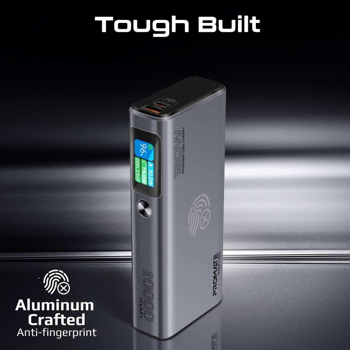 Promate 20000mAh 130W Power Delivery Ultra-Slim Power Bank