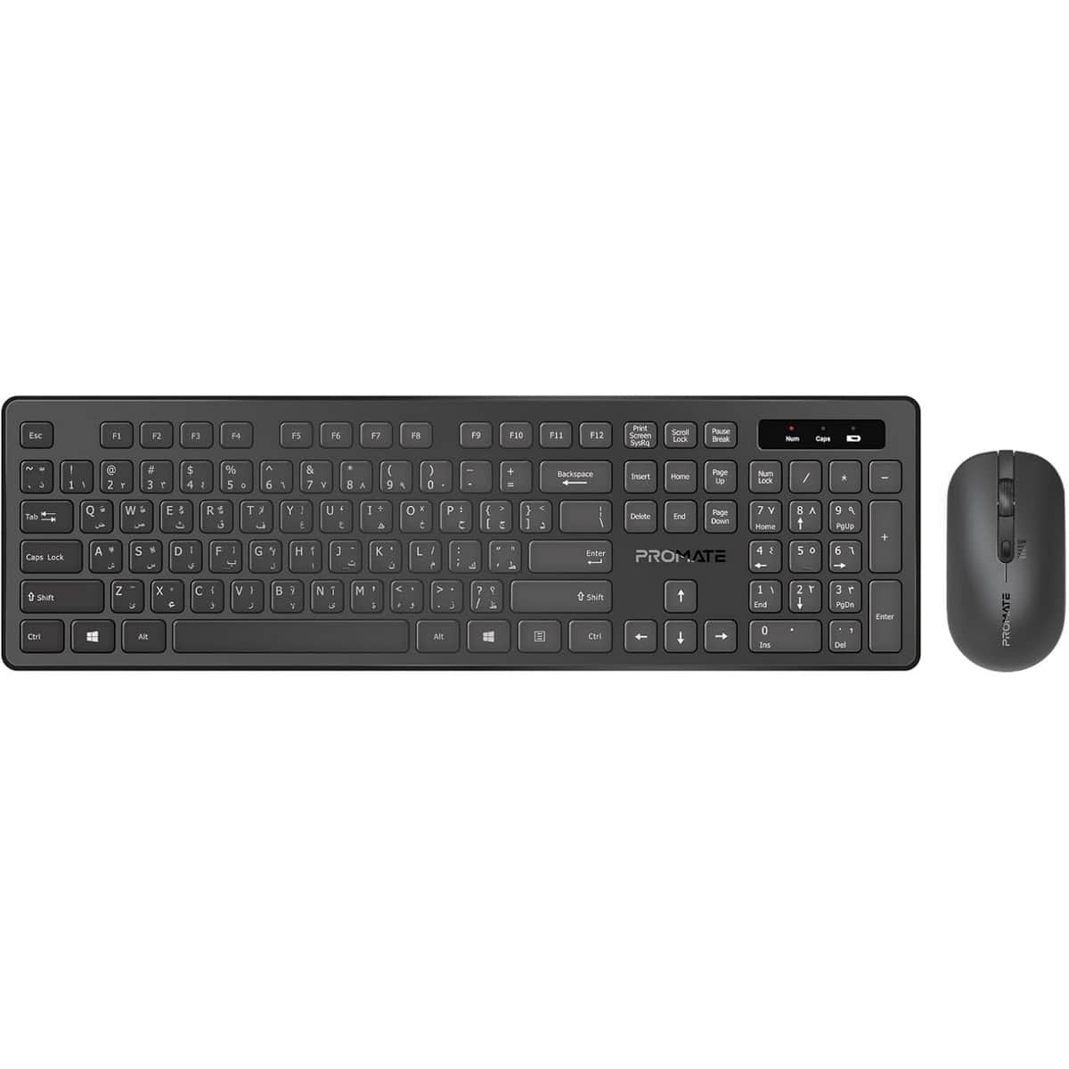 Promate 2.4GHz Wireless Keyboard & Mouse Combo