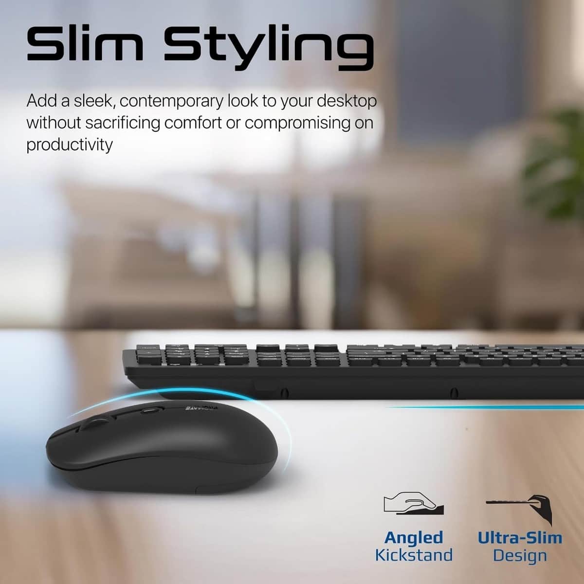 Promate 2.4GHz Wireless Keyboard & Mouse Combo